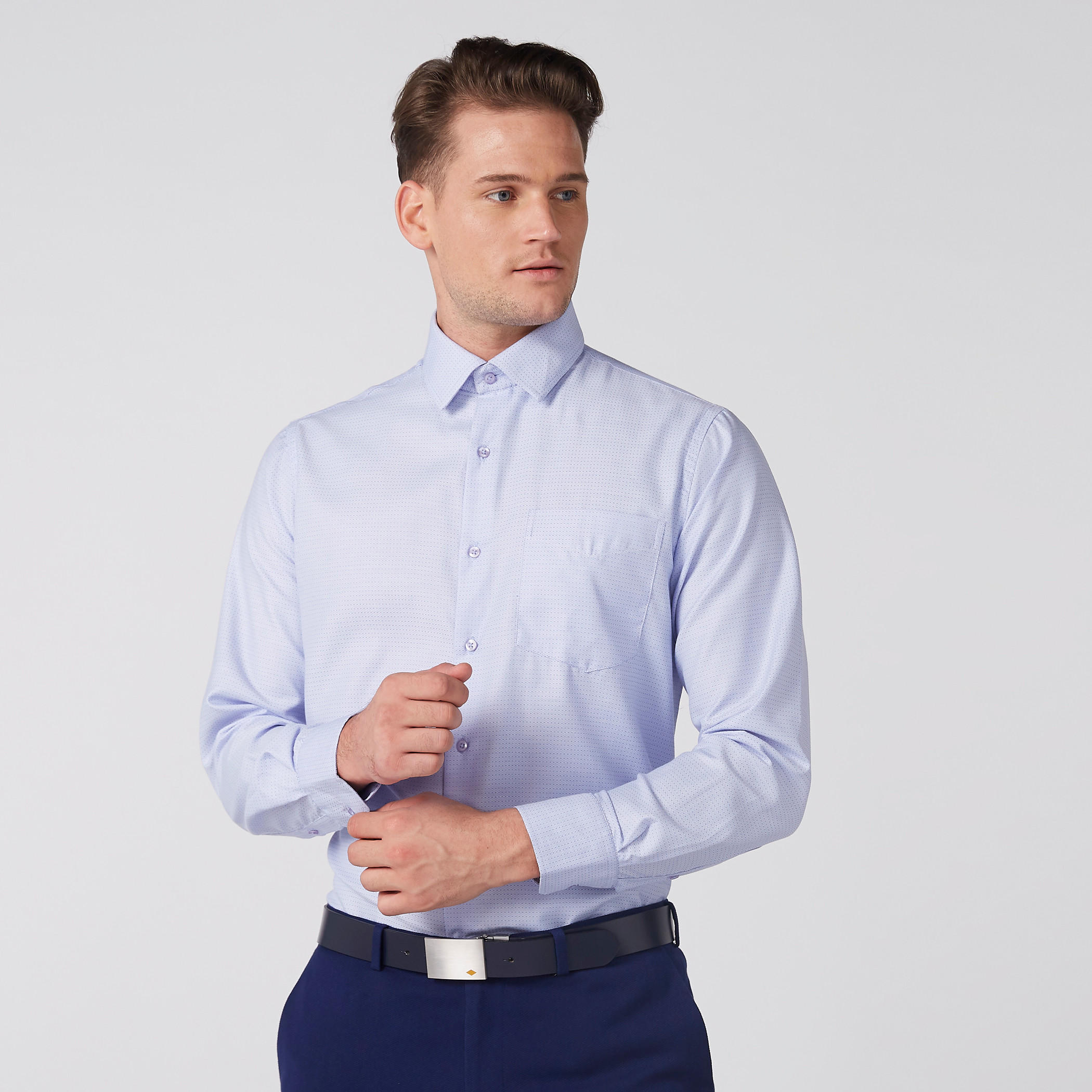 قميص سهل الكي بأكمام طويلة وأزرار وطبعات-men-clothing-shirts-image-1