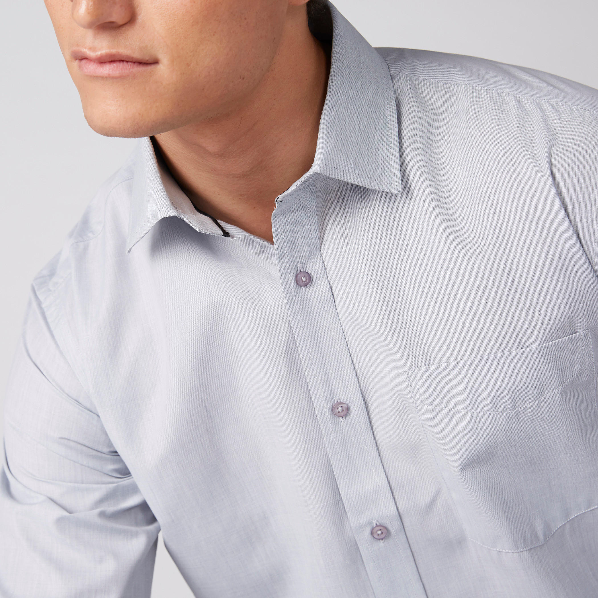 قميص سهل الكي بأكمام طويلة وأزرار وجيب على الصدر-men-clothing-shirts-image-4