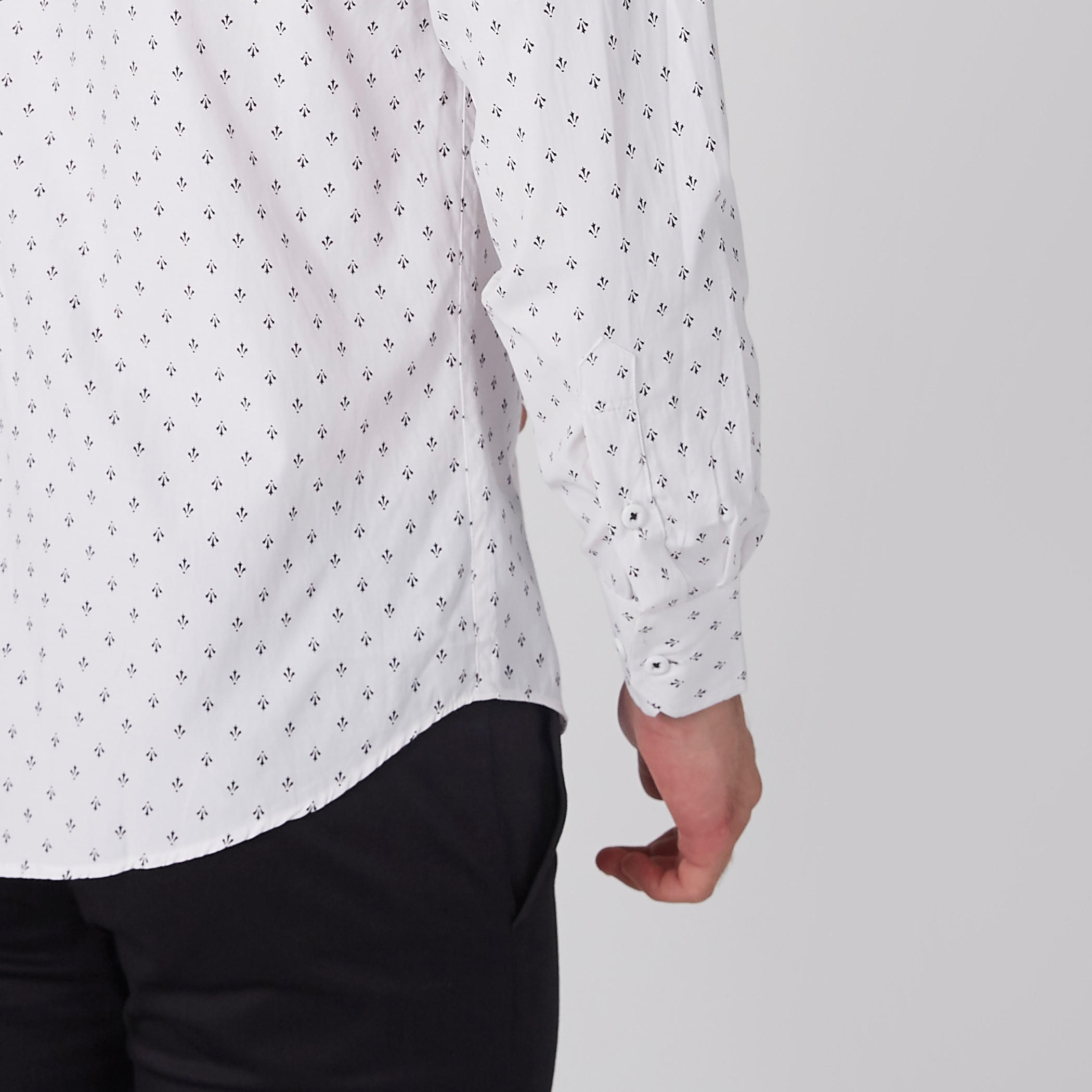 Easy Iron Printed Shirt with Long Sleeves and Complete Placket-men-clothing-shirts-image-3