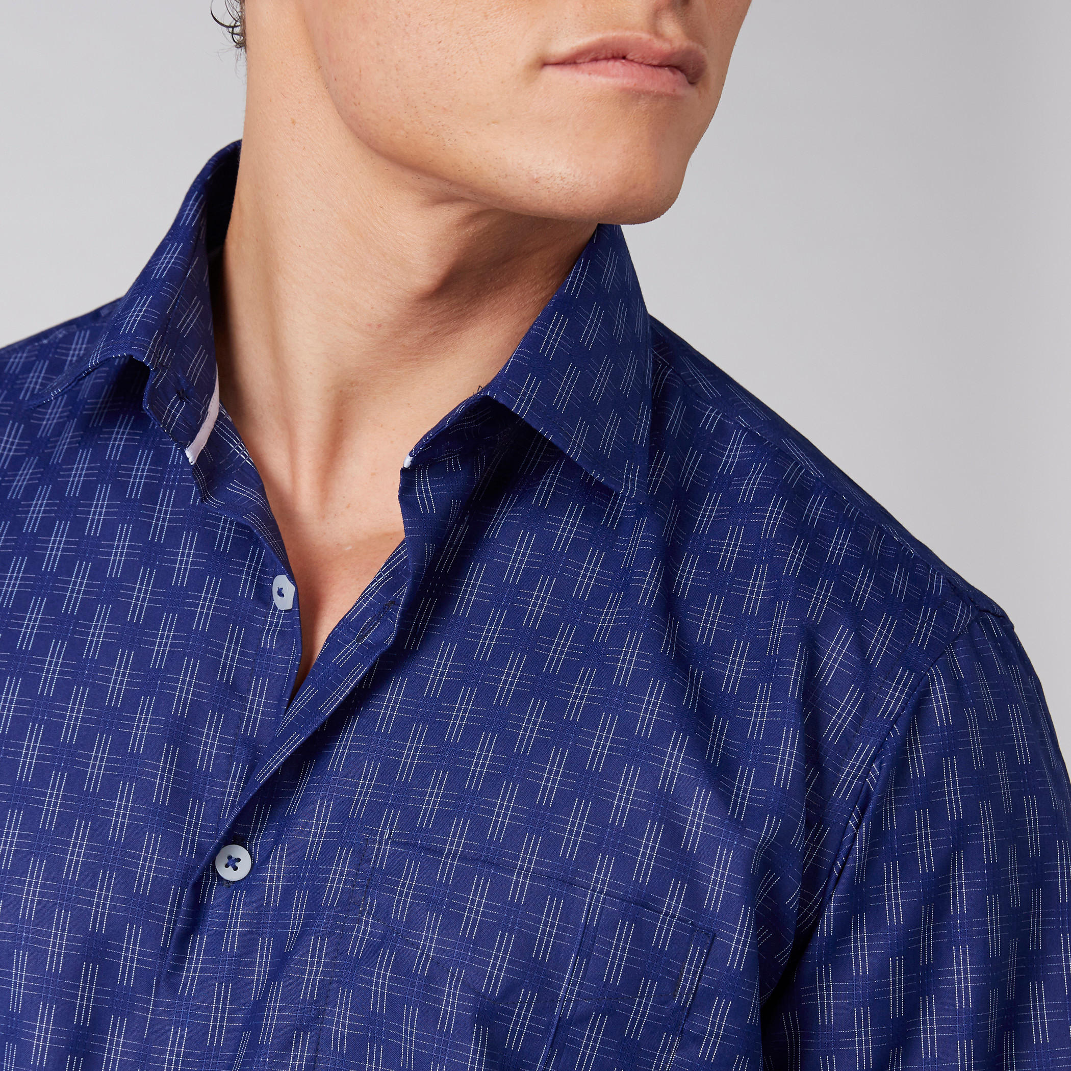 Easy Iron Printed Shirt with Long Sleeves and Complete Placket-men-clothing-shirts-image-4