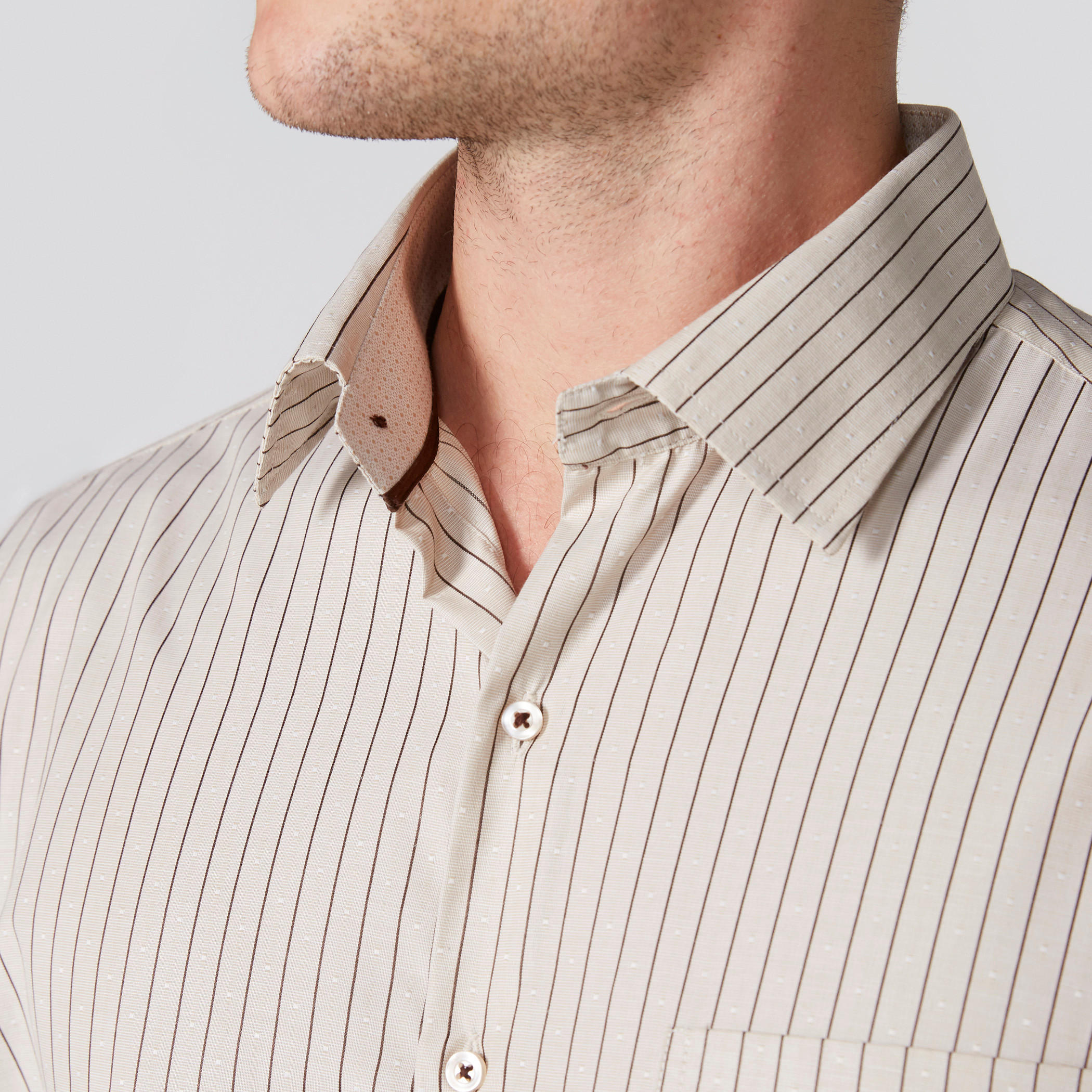 قميص مخطط سهل الكي بأكمام طويلة وأزرار-men-clothing-shirts-image-4