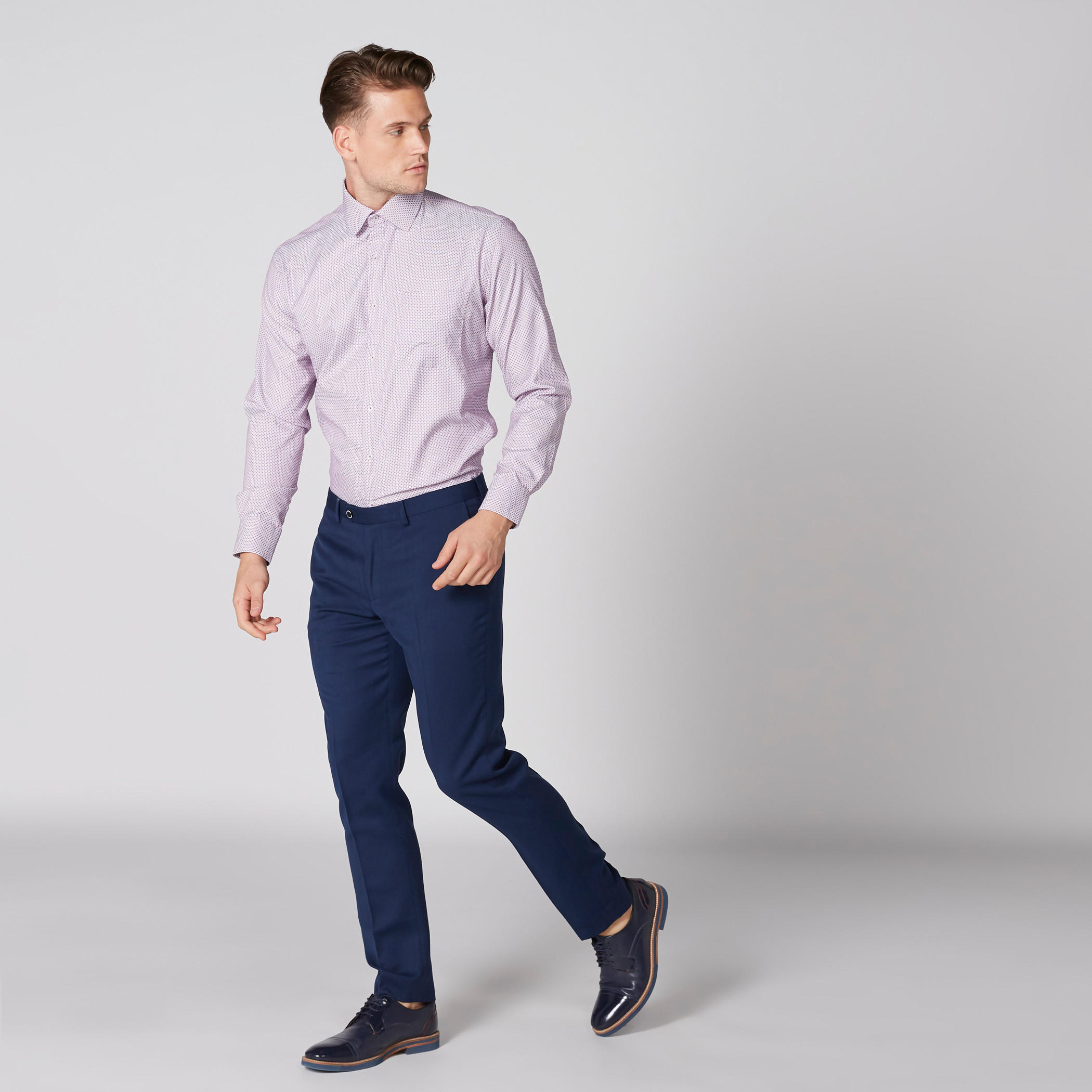 قميص بارز الملمس سهل الكي بأكمام طويلة وأزرار-men-clothing-shirts-image-3