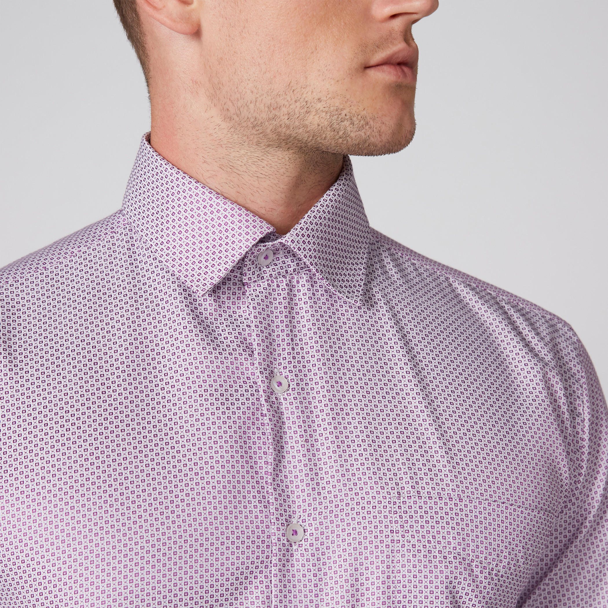 قميص بارز الملمس سهل الكي بأكمام طويلة وأزرار-men-clothing-shirts-image-4