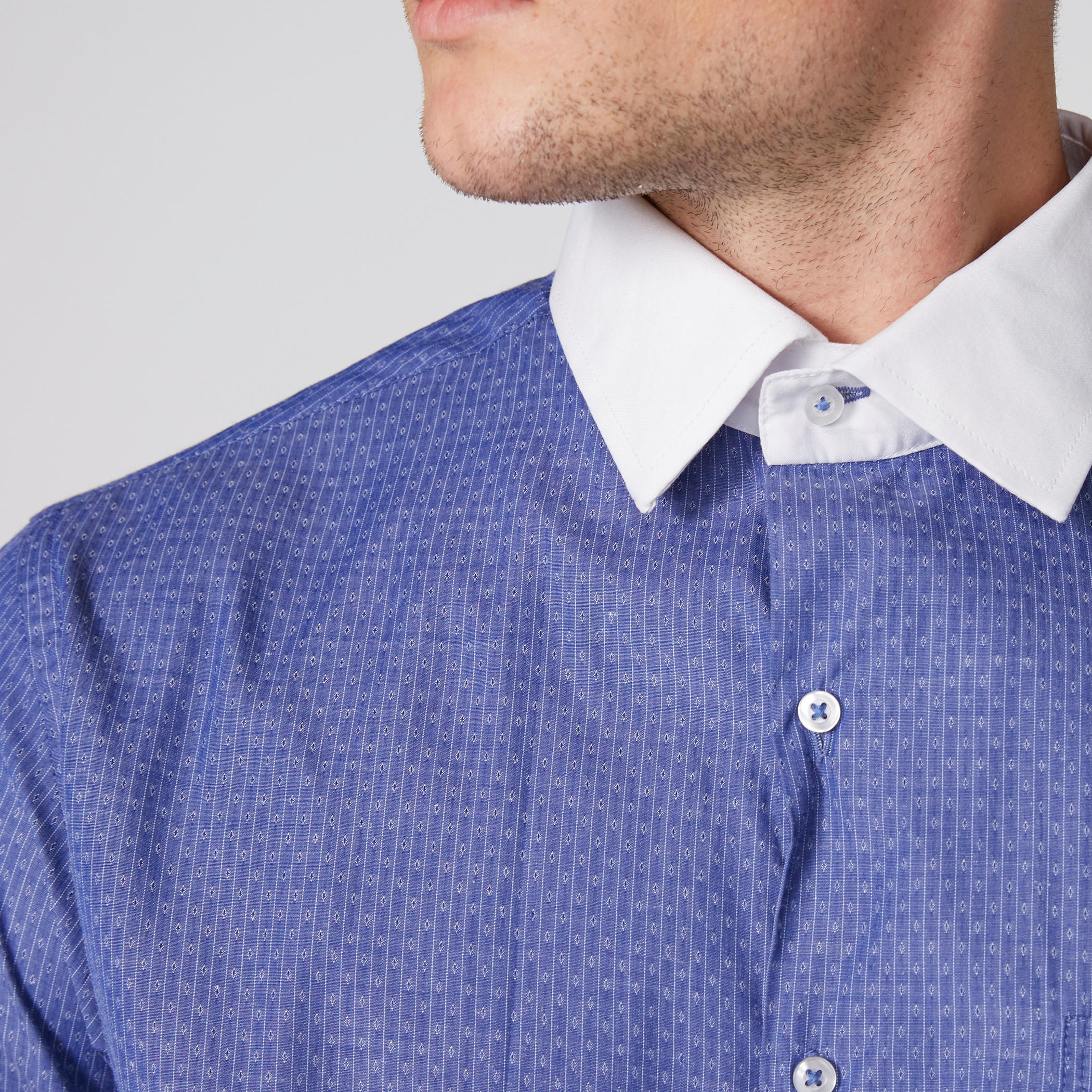 Easy Iron Striped Shirt with Long Sleeves and Complete Placket-men-clothing-shirts-image-4