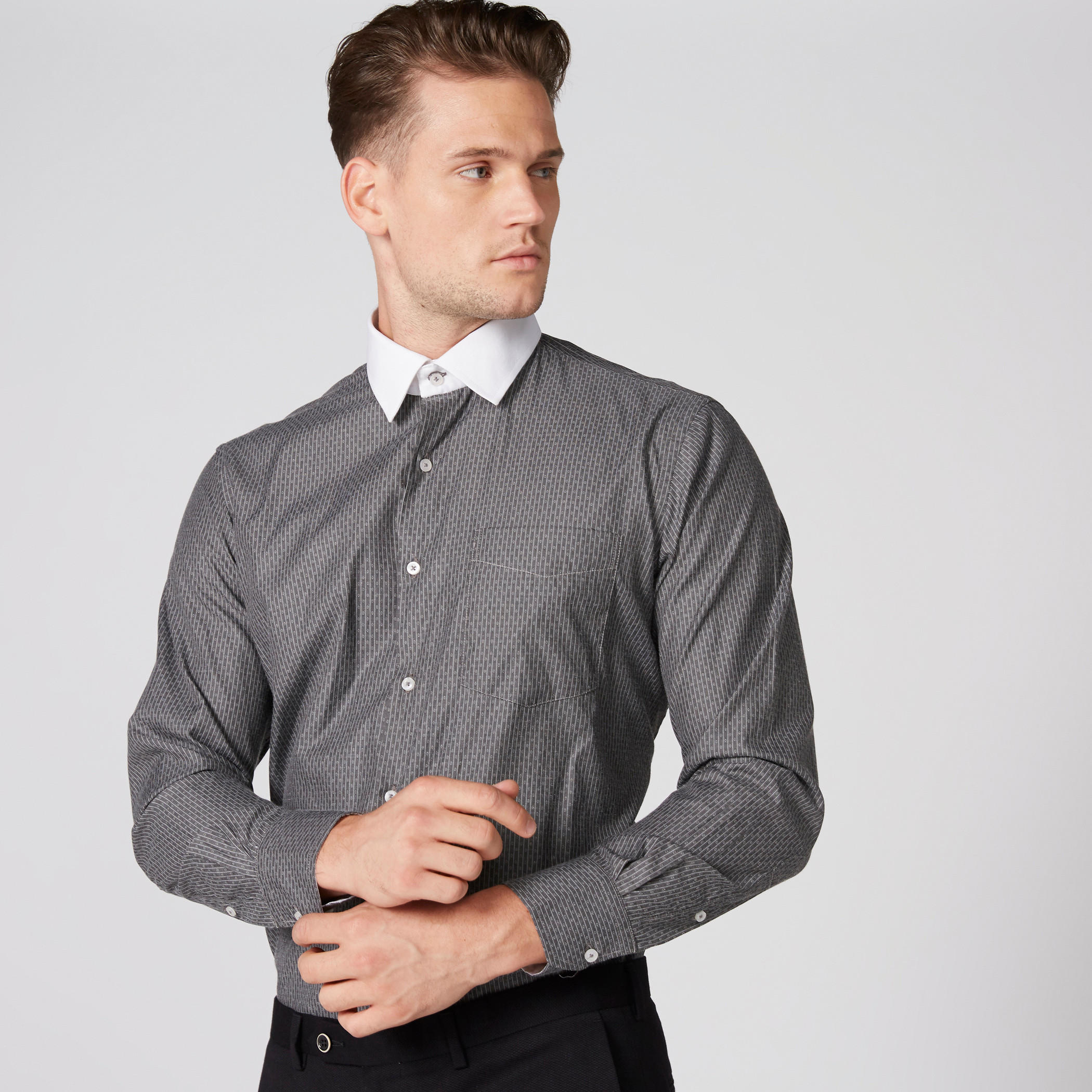 قميص سهل الكي بأكمام طويلة وأزرار وطبعات-men-clothing-shirts-image-1