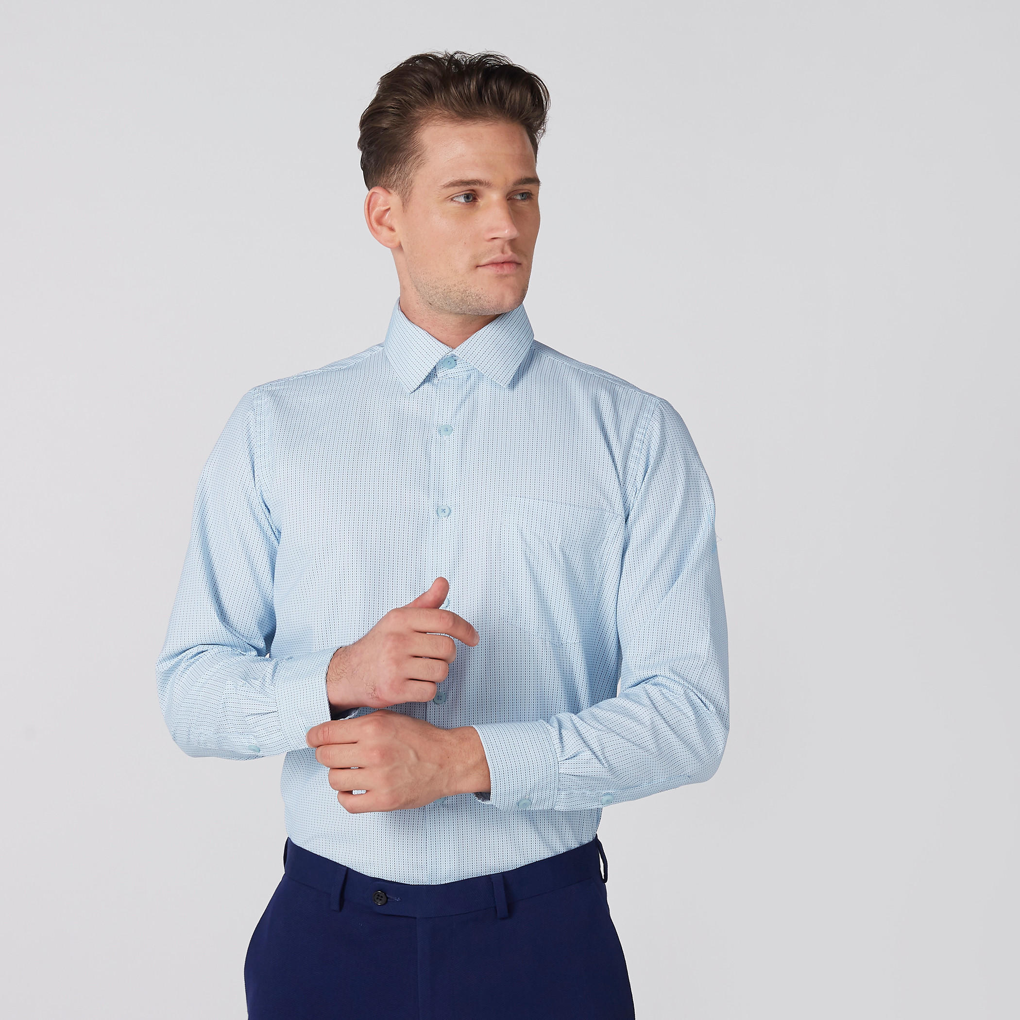 قميص سهل الكي بأكمام طويلة وأزرار وطبعات-men-clothing-shirts-image-1