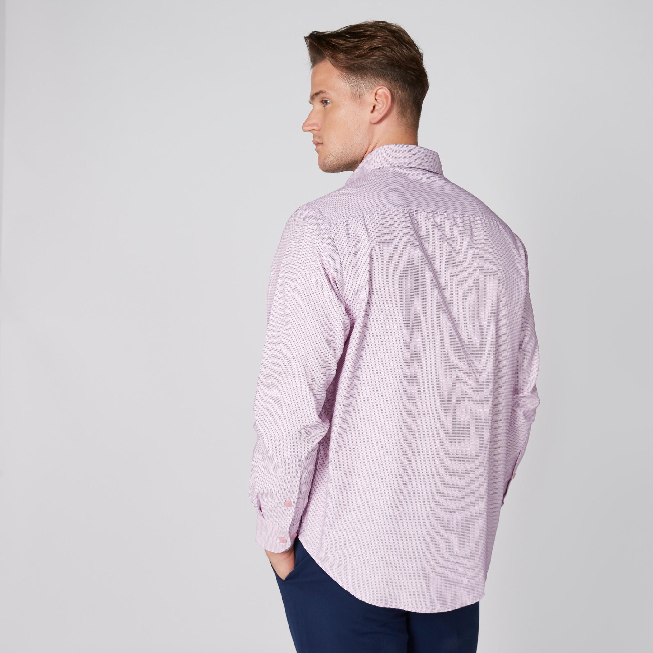 قميص بارز الملمس سهل الكي بأكمام طويلة وأزرار-men-clothing-shirts-image-2