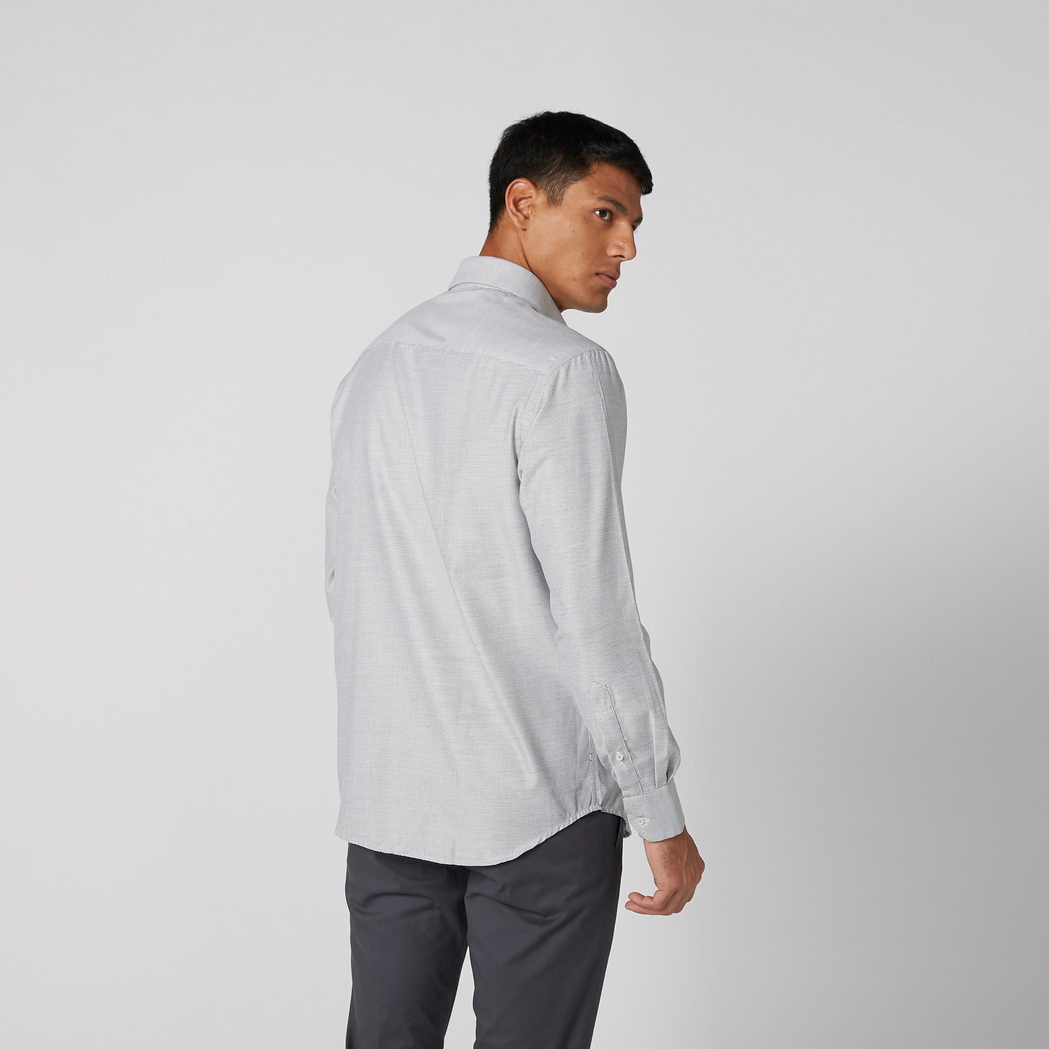 قميص بارز الملمس سهل الكي بأكمام طويلة وأزرار-men-clothing-shirts-image-3