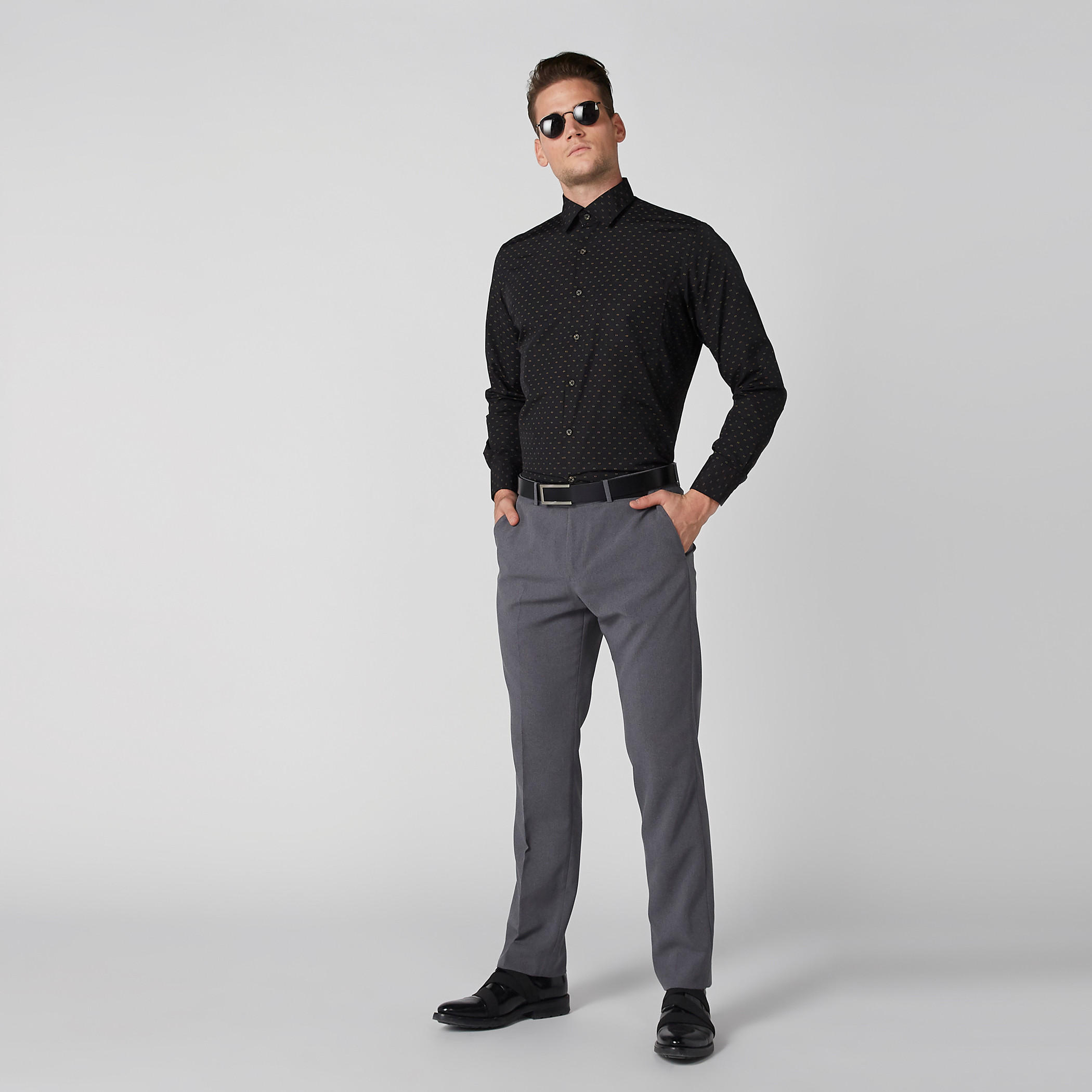 قميص رسمي سهل الكي بأكمام طويلة وطبعات-men-clothing-shirts-image-2