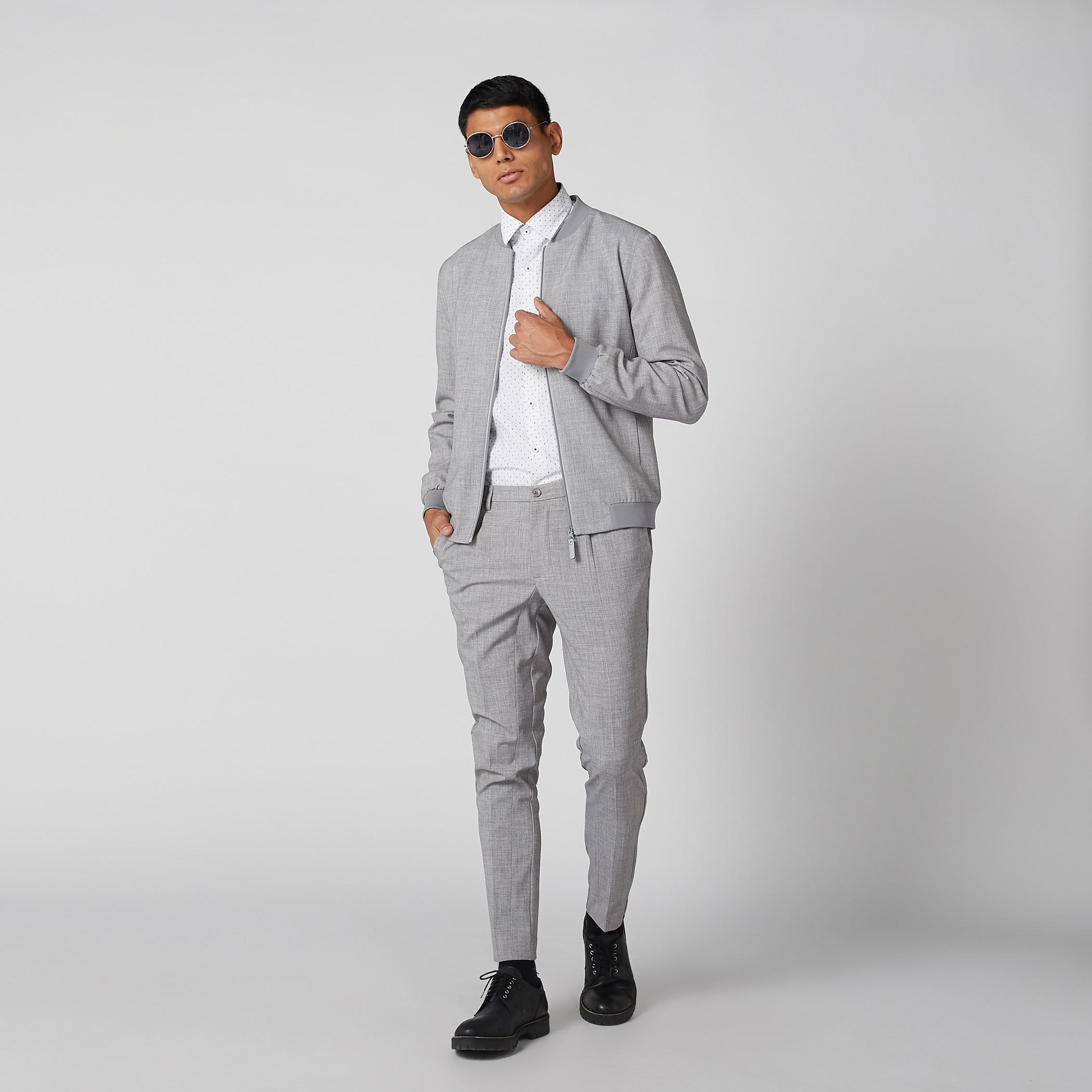 Easy Iron Printed Shirt with Long Sleeves and Complete Placket-men-clothing-shirts-image-2
