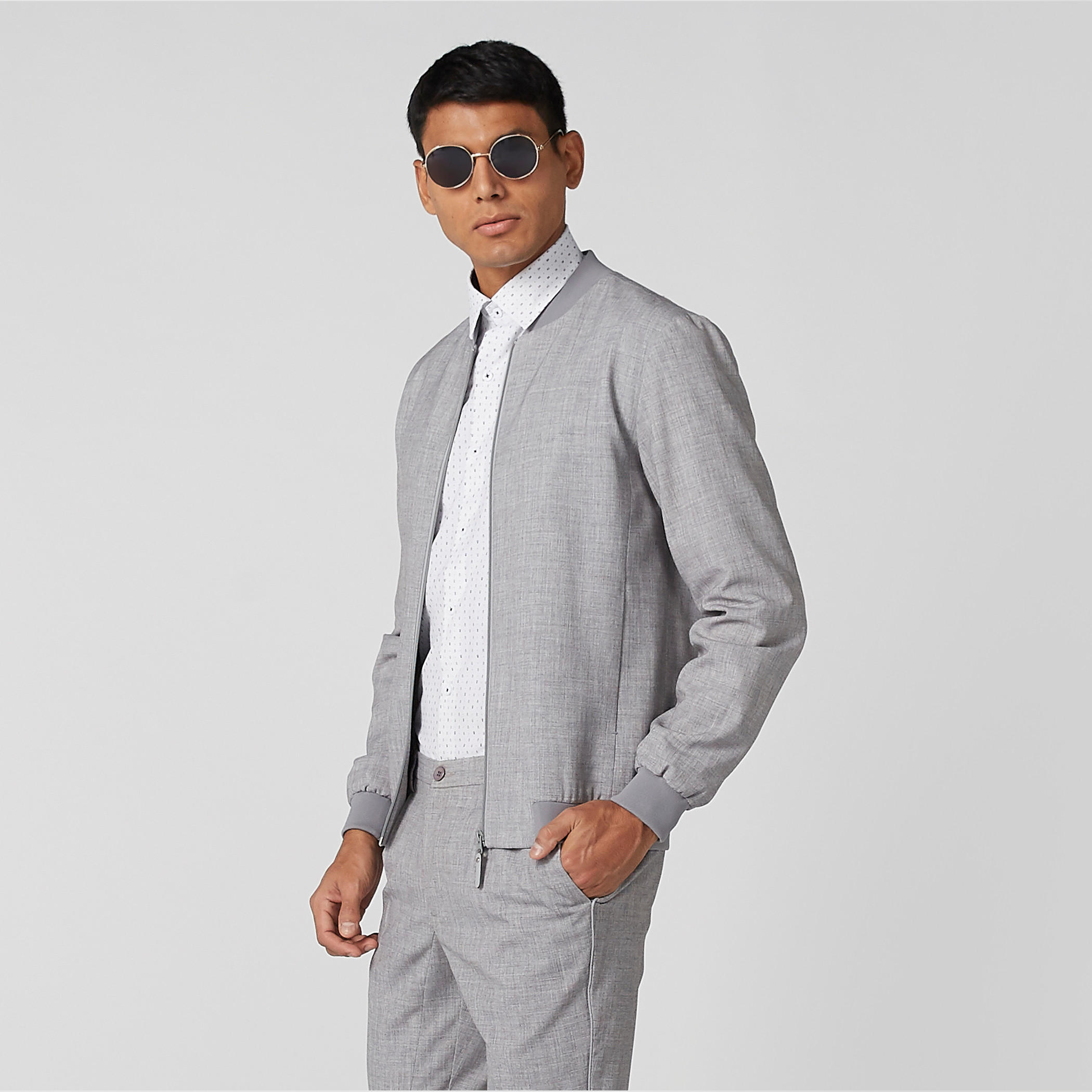 Easy Iron Printed Shirt with Long Sleeves and Complete Placket-men-clothing-shirts-image-4