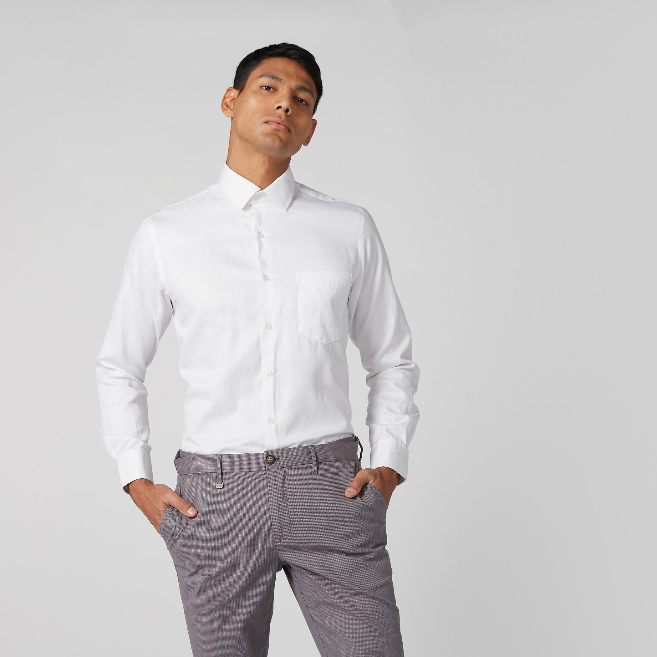 قميص سهل الكي بياقة عادية وأكمام طويلة وأزرار-men-clothing-shirts-image-1
