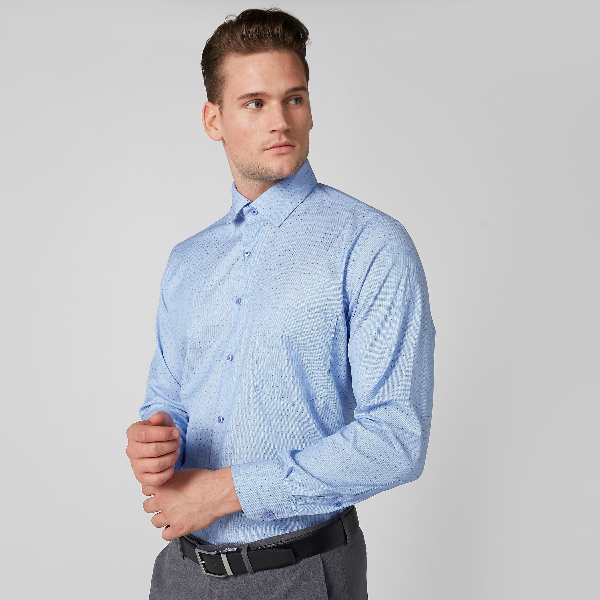 قميص سهل الكي بأكمام طويلة وأزرار وطبعات-men-clothing-shirts-image-4