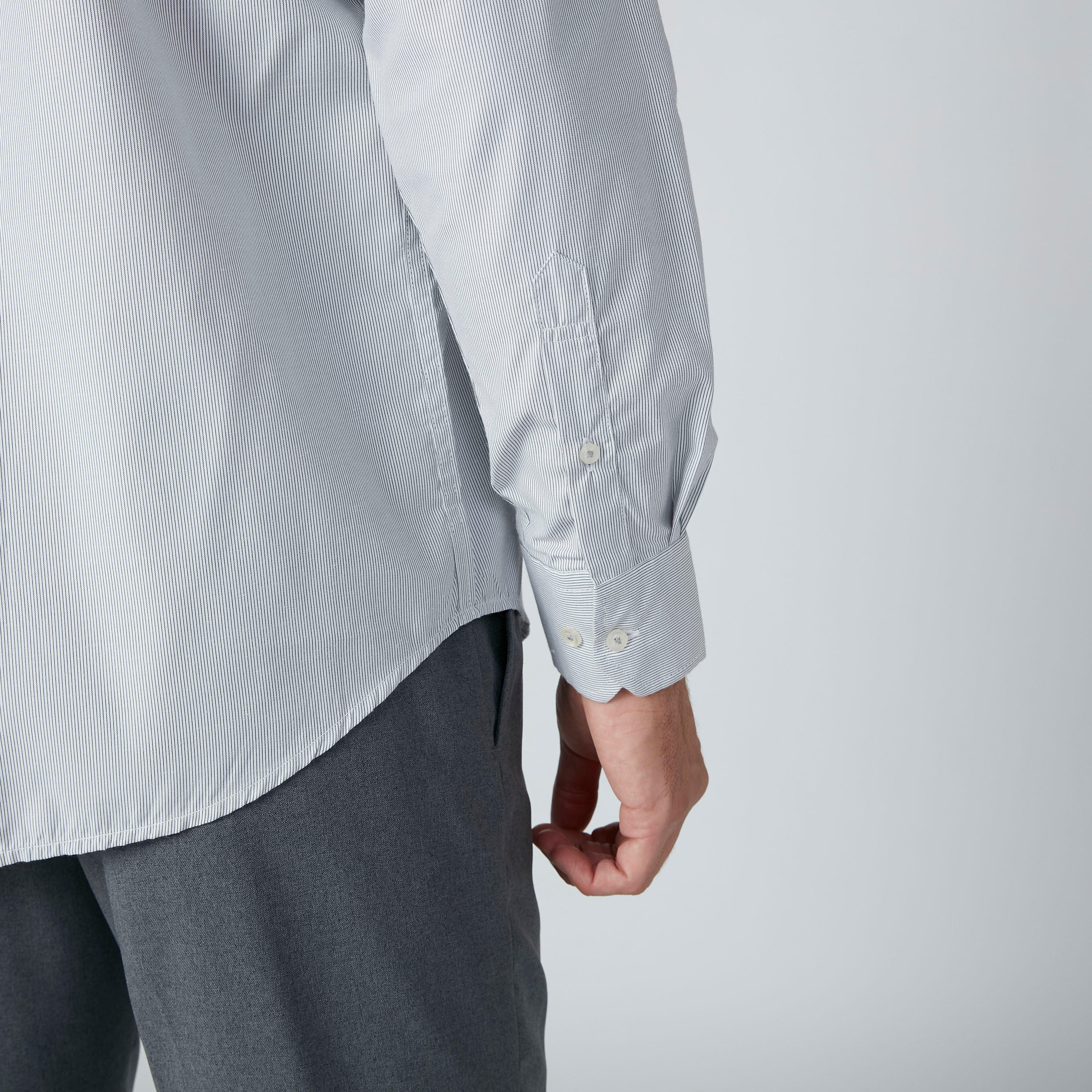 Easy Iron Striped Shirt with Long Sleeves and Complete Placket-men-clothing-shirts-image-5