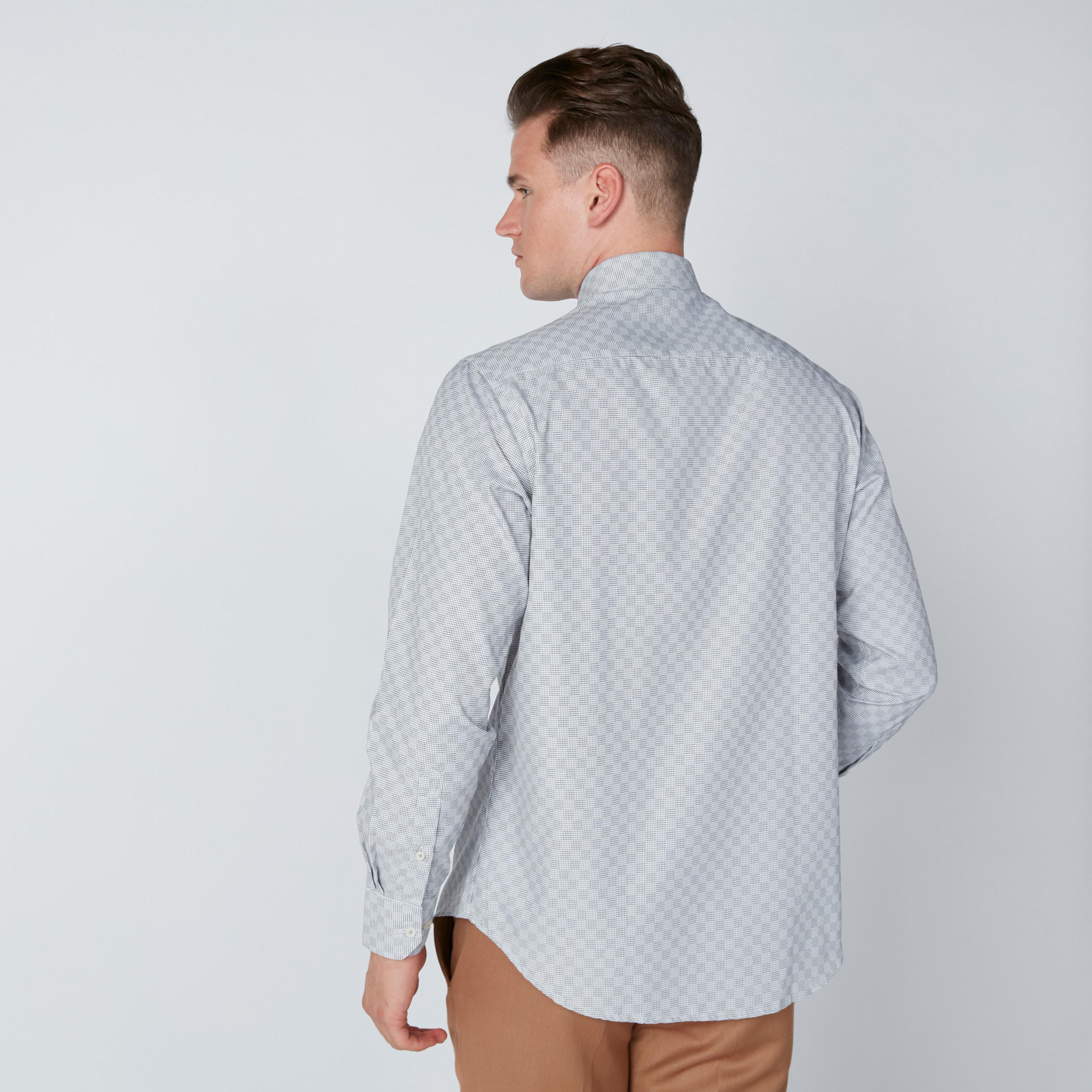 قميص مربعات سهل الكي بأكمام طويلة وجيوب-men-clothing-shirts-image-2