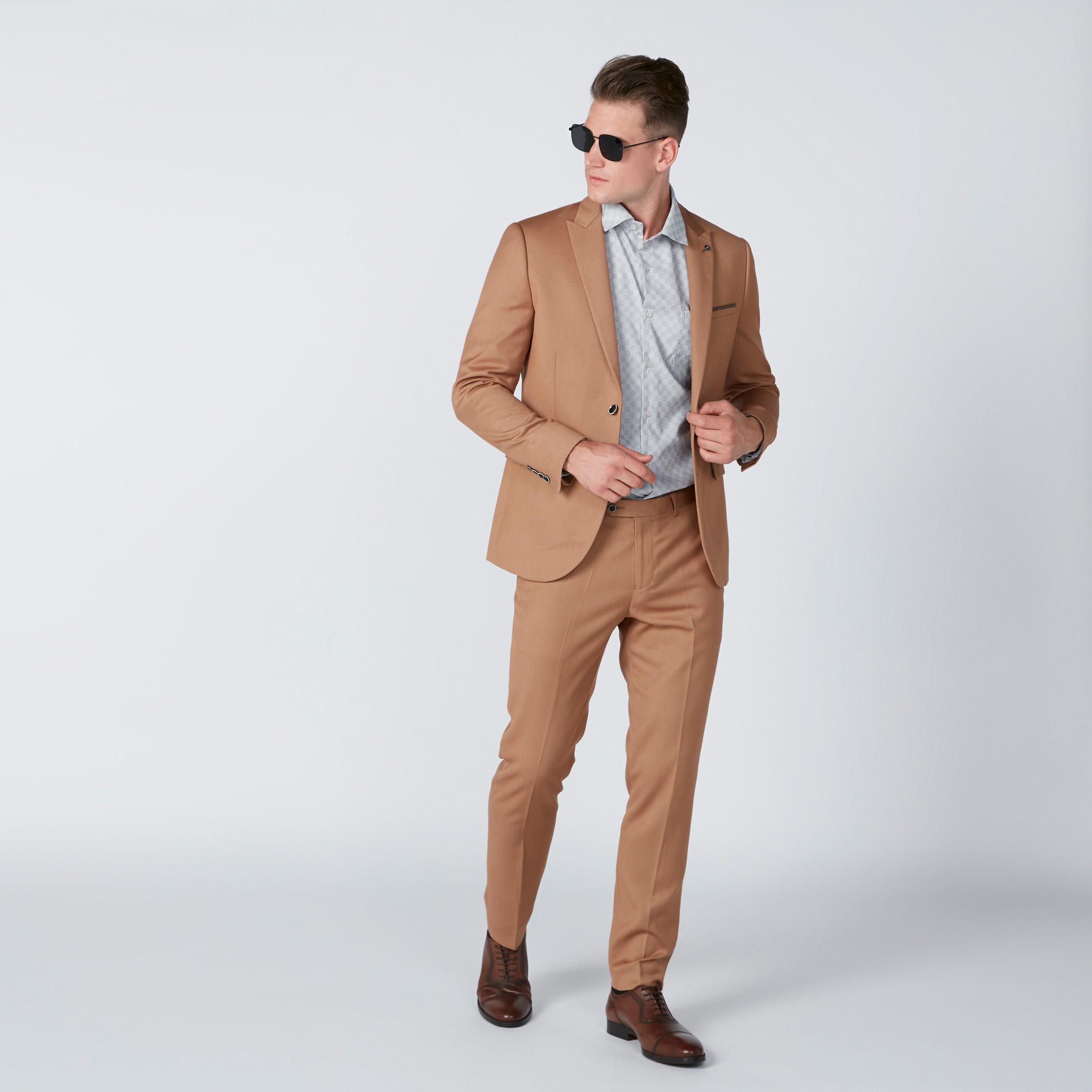 قميص مربعات سهل الكي بأكمام طويلة وجيوب-men-clothing-shirts-image-3