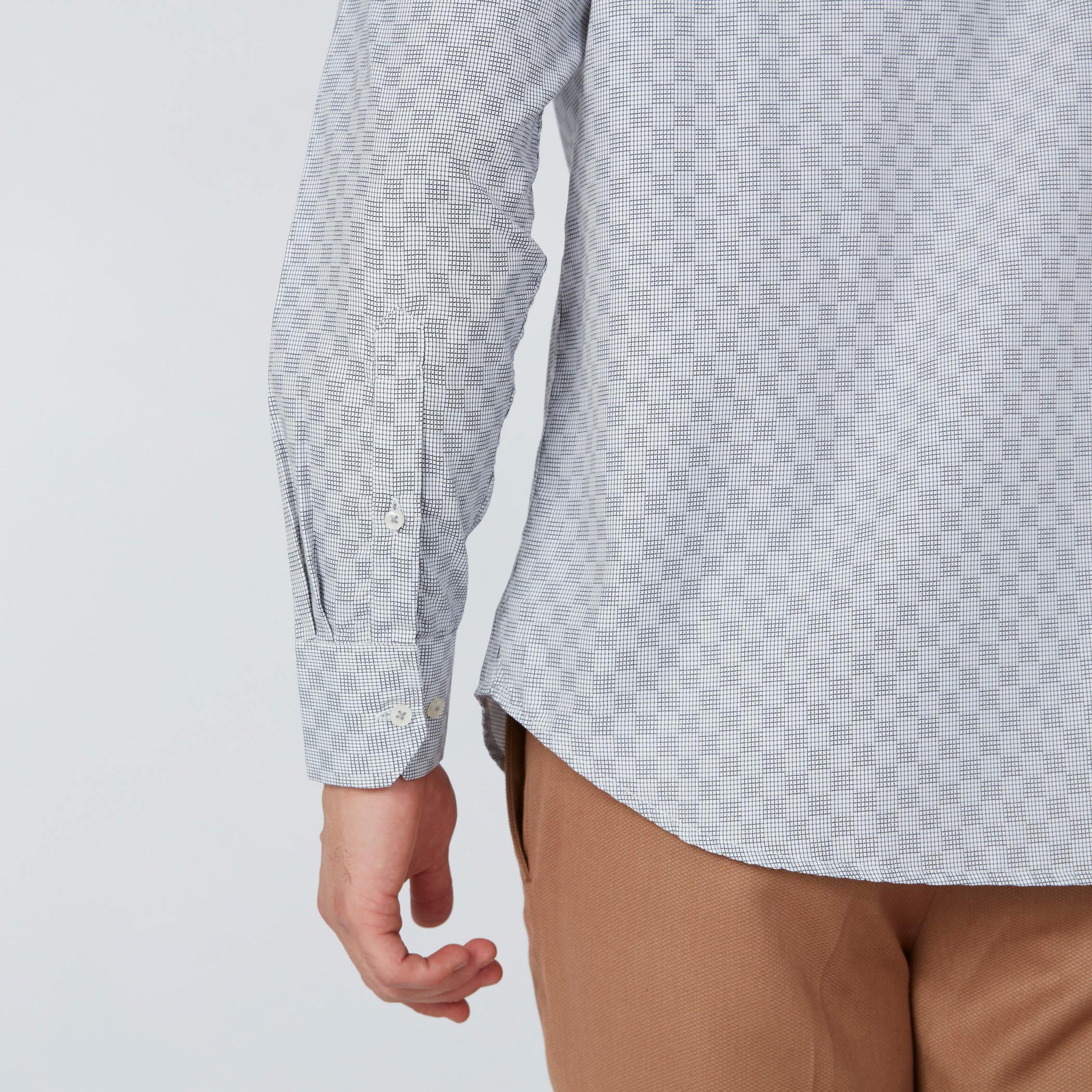 قميص مربعات سهل الكي بأكمام طويلة وجيوب-men-clothing-shirts-image-4