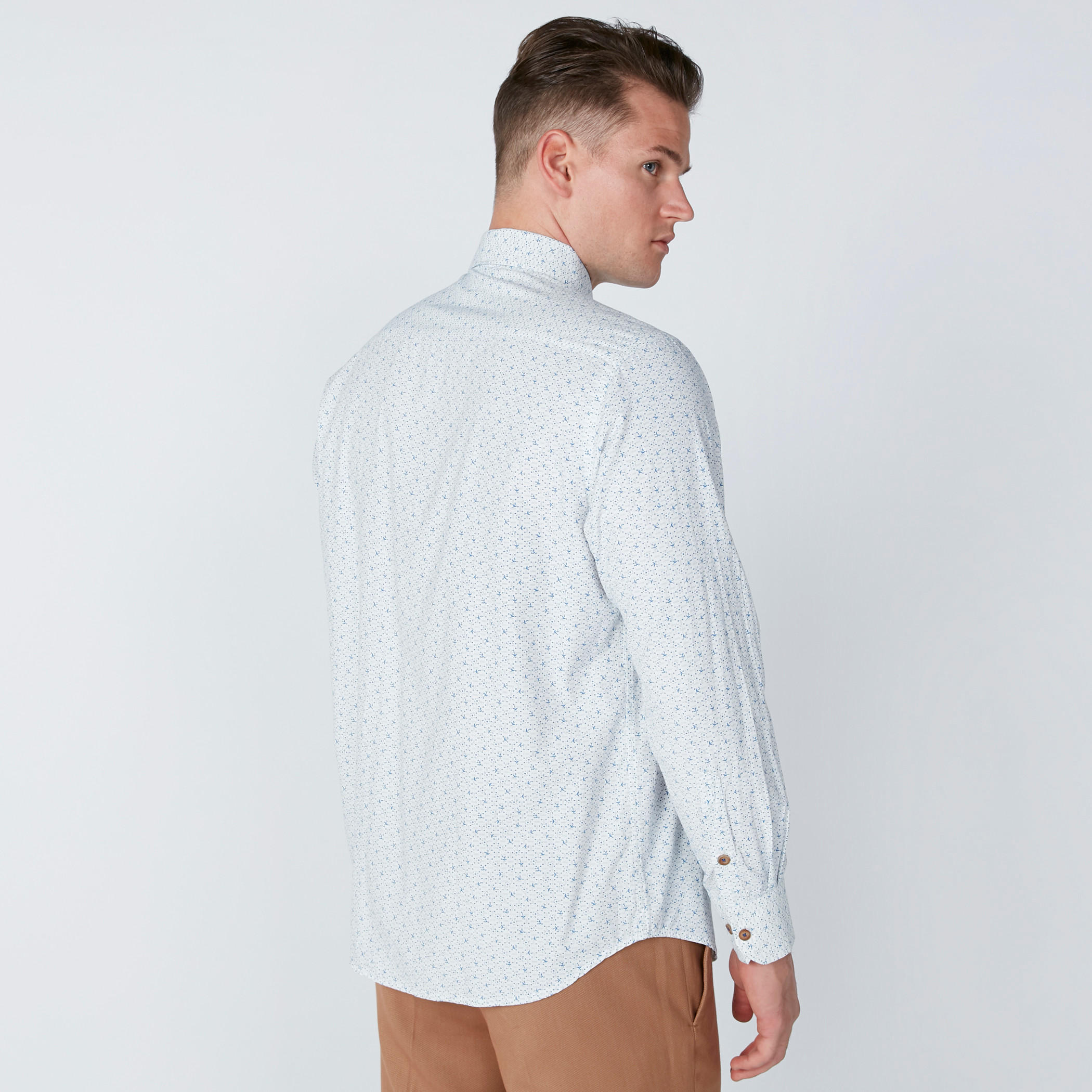 Easy Iron Printed Shirt with Complete Placket and Long Sleeves-men-clothing-shirts-image-2