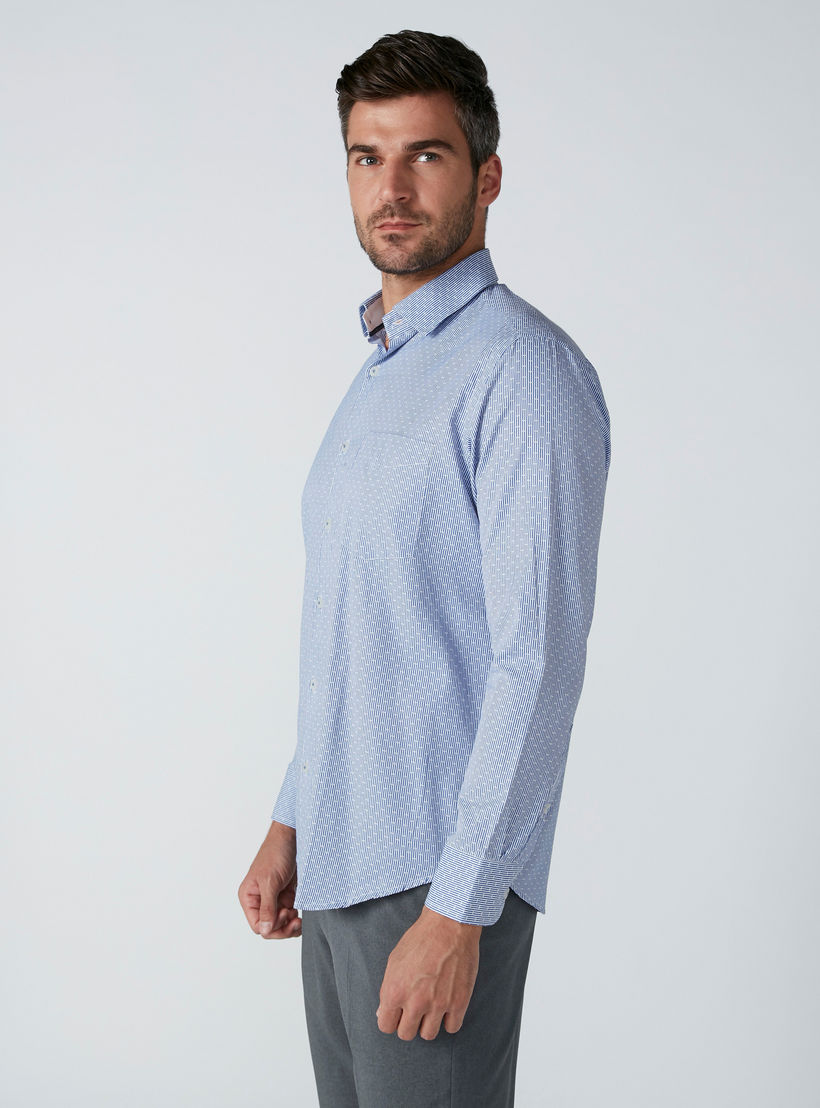 قميص سهل الكي بأكمام طويلة وأزرار وطبعات-men-clothing-shirts-image-3