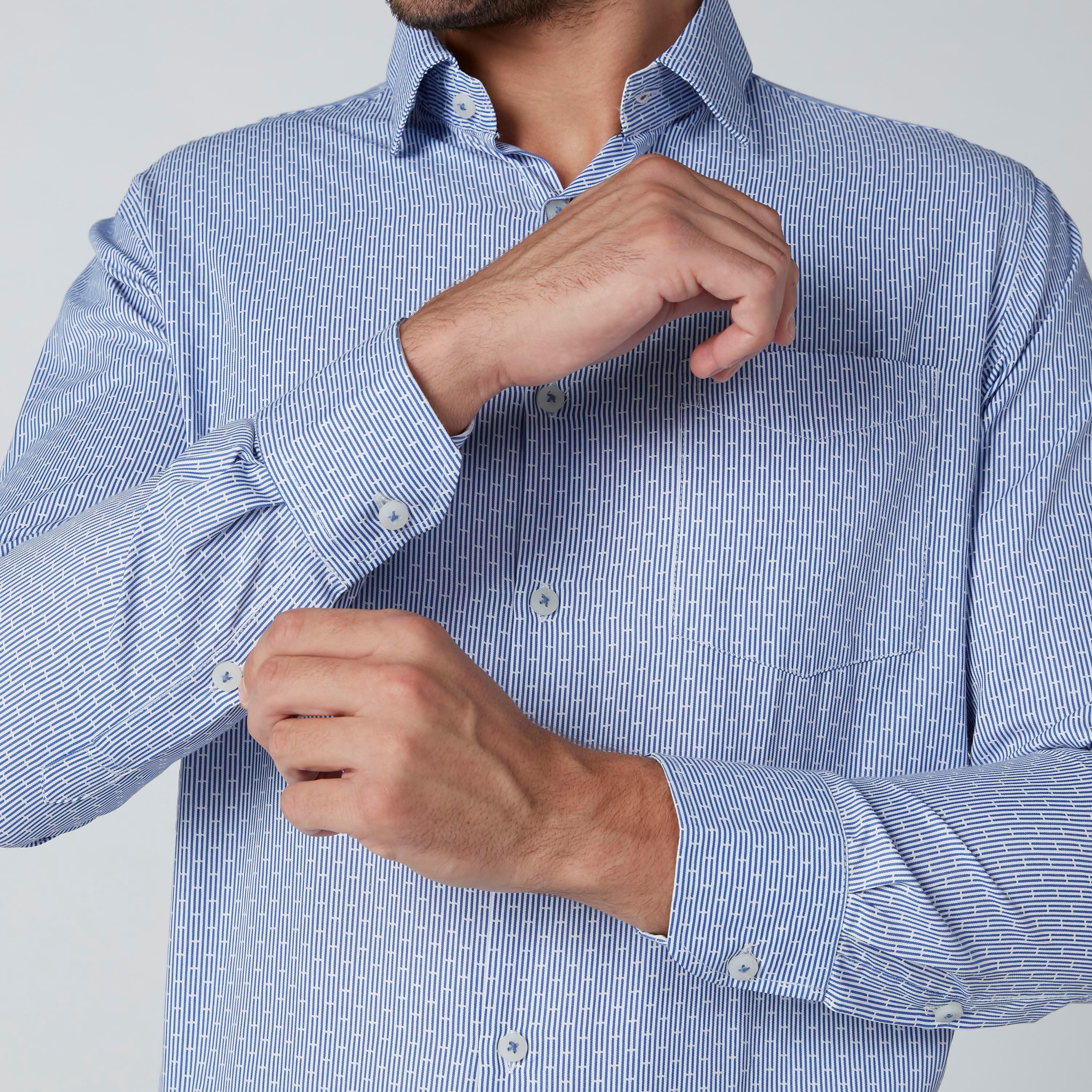 قميص سهل الكي بأكمام طويلة وأزرار وطبعات-men-clothing-shirts-image-1