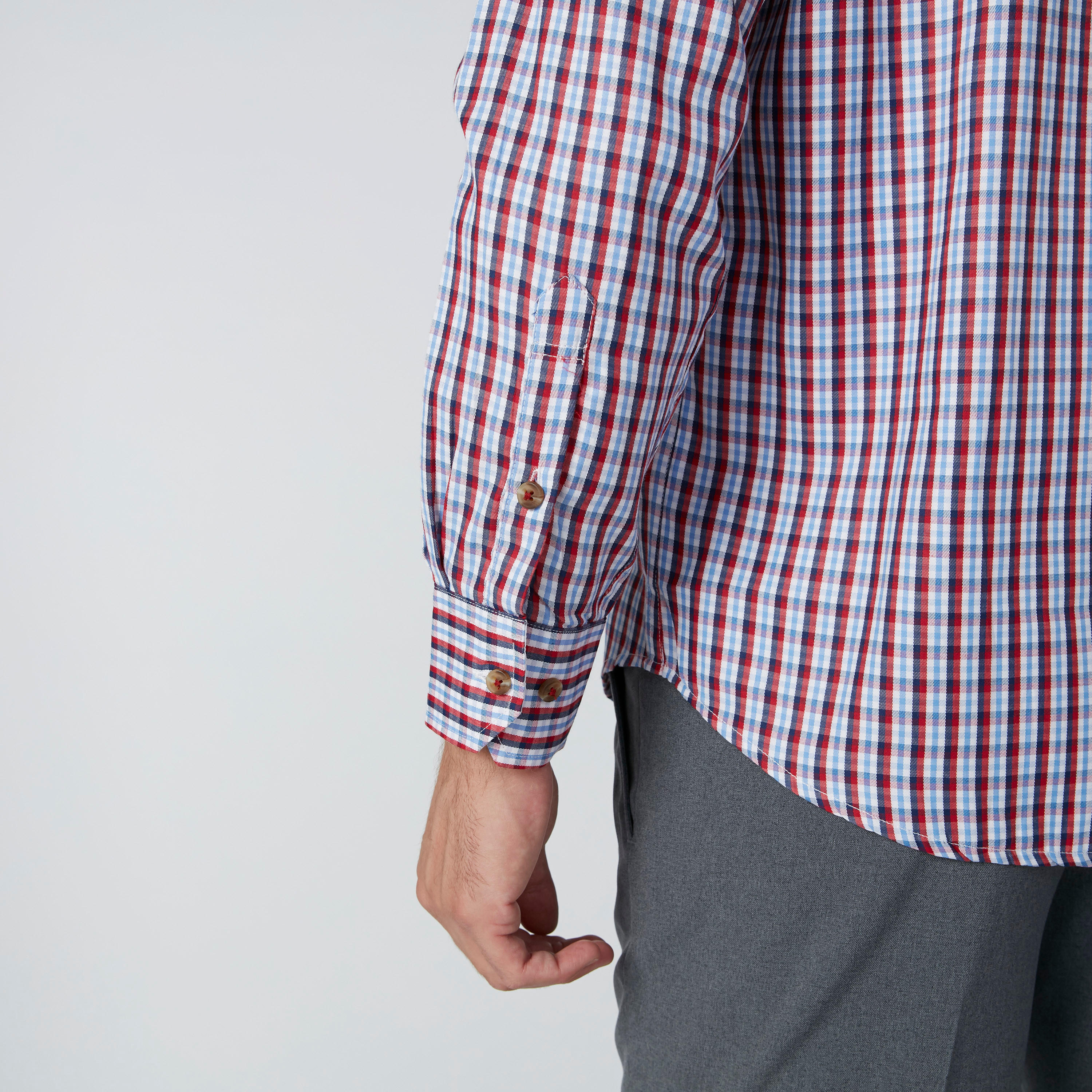 قميص رسمي سهل الكي بأكمام طويلة وجيب على الصدر-men-clothing-shirts-image-4