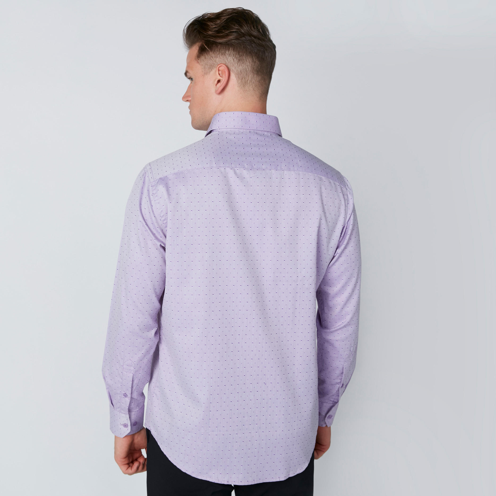 Easy Iron Printed Shirt with Long Sleeves and Complete Placket-men-clothing-shirts-image-2