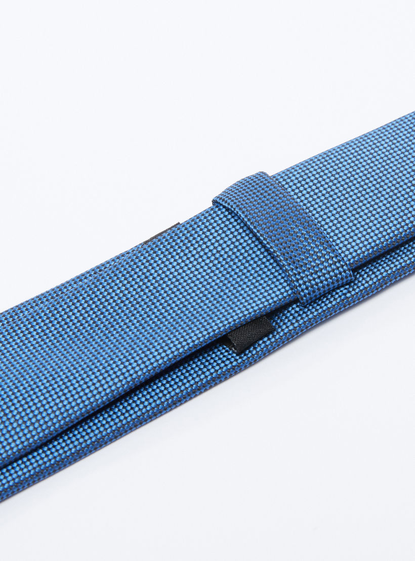 Textured Tie in Regular Cut with Keeper Loop-men-tiesandcufflinks-pocketsquares-image-3