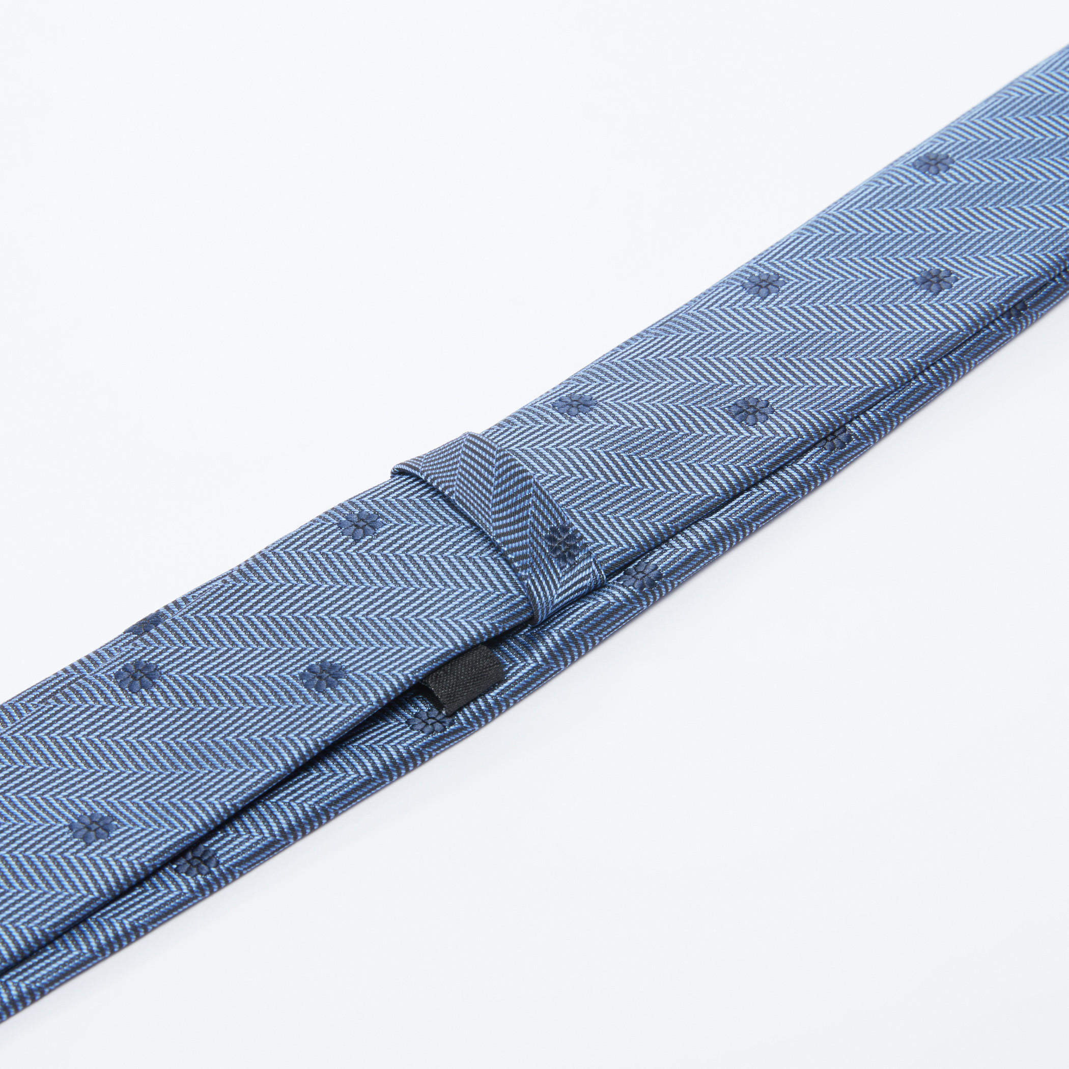 Textured Tie with Keeper Loop-men-tiesandcufflinks-pocketsquares-image-3