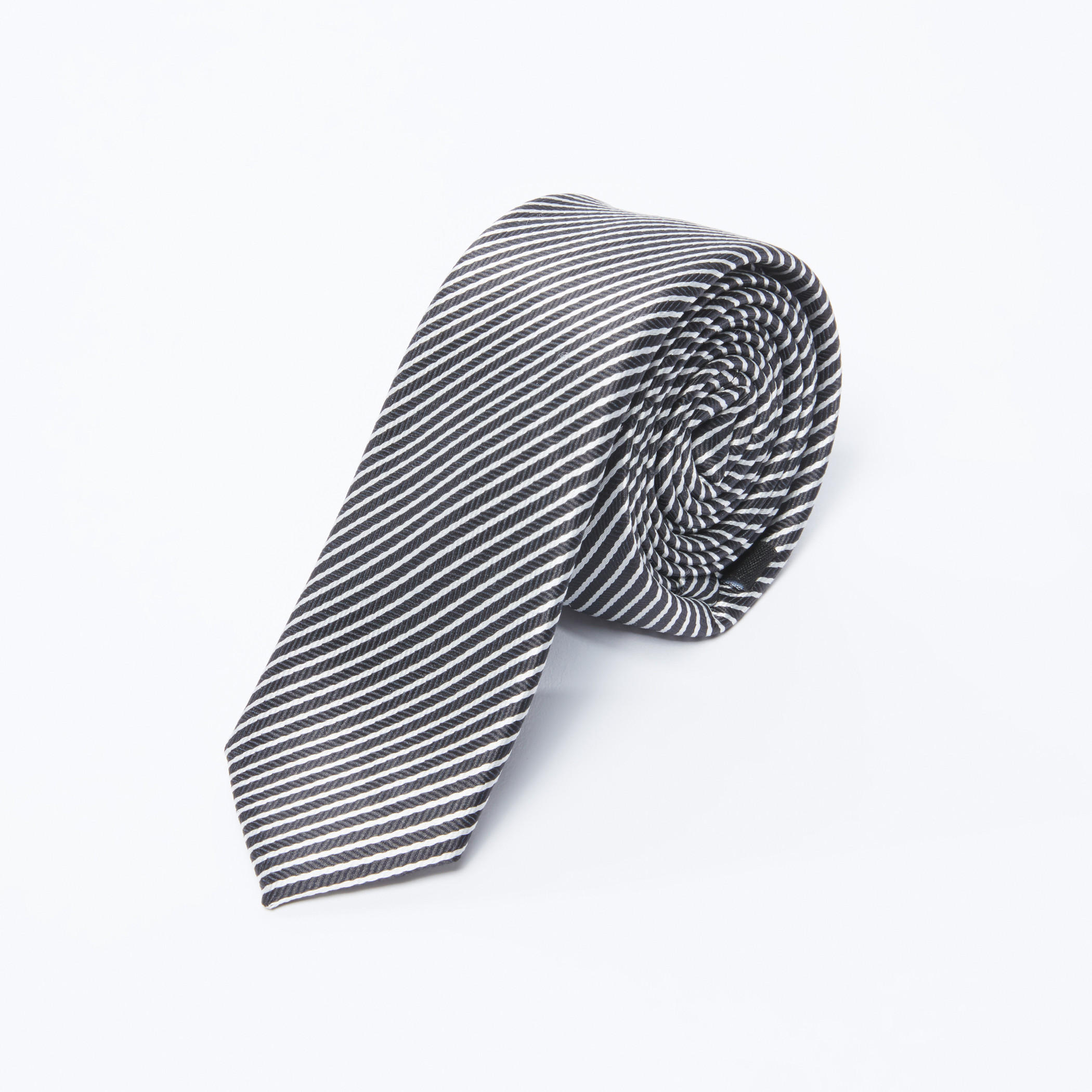 Striped Tie with Keeper Loop-men-tiesandcufflinks-pocketsquares-image-1