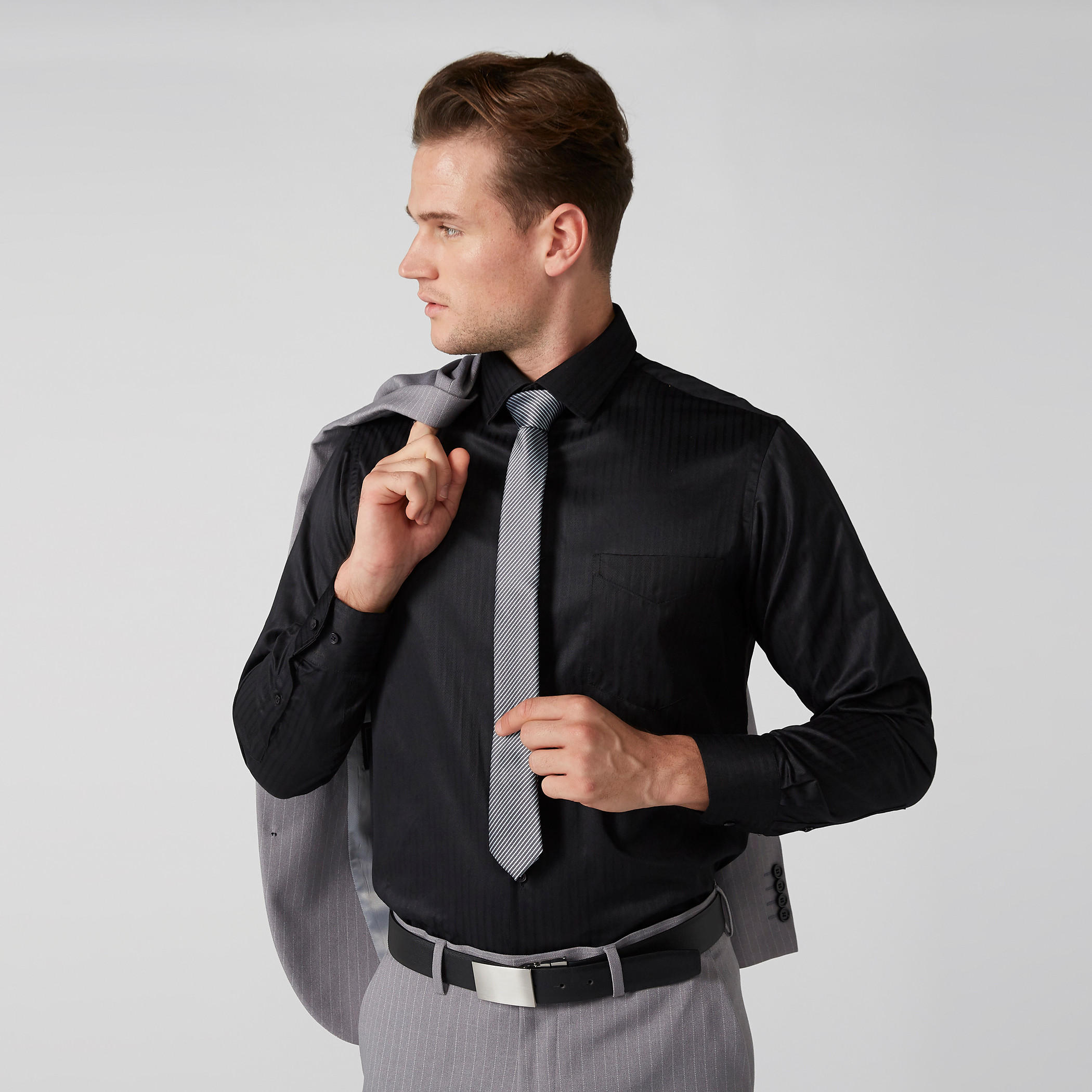 Striped Tie with Keeper Loop-men-tiesandcufflinks-pocketsquares-image-2