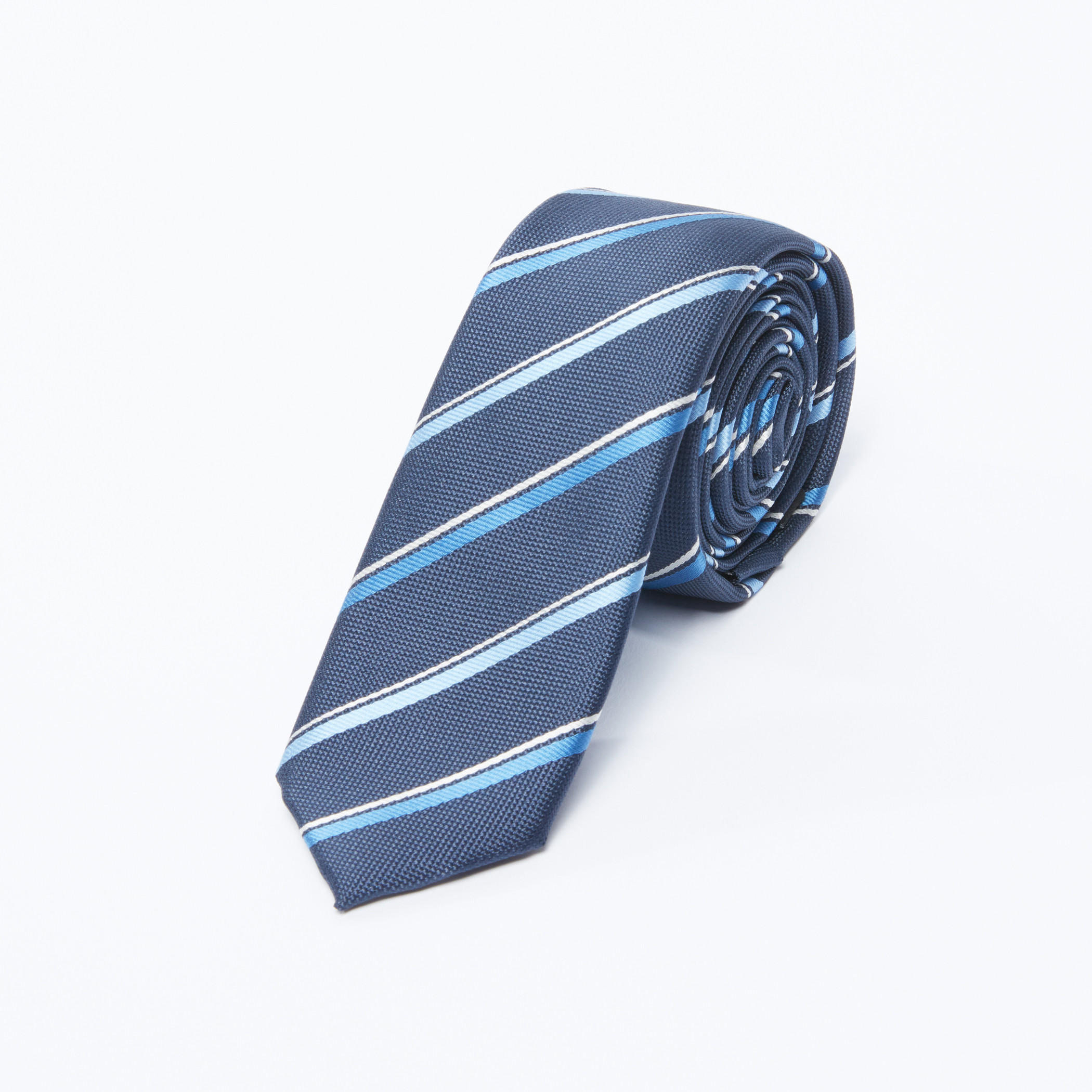 Striped Tie with Keeper Loop-men-tiesandcufflinks-pocketsquares-image-1