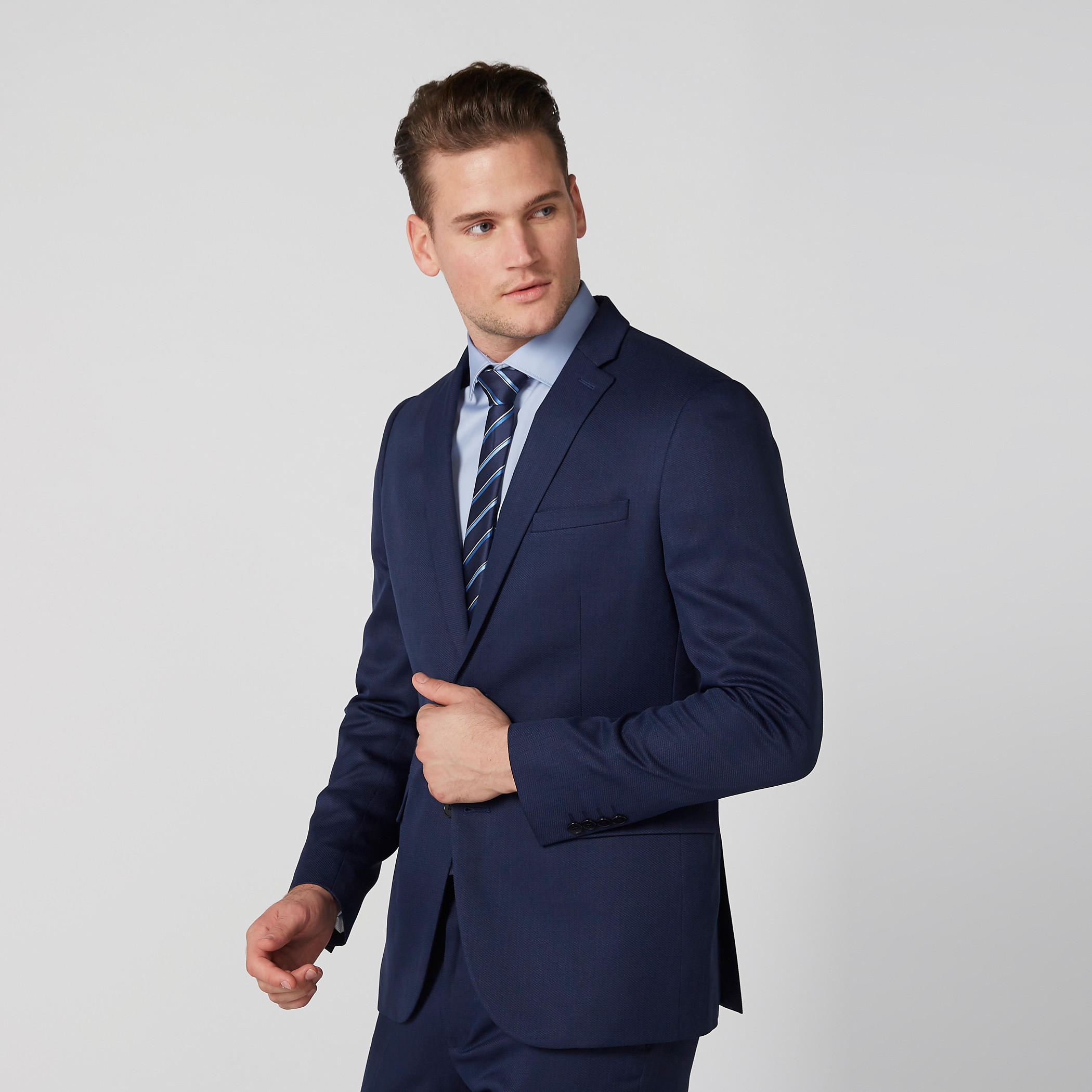 Striped Tie with Keeper Loop-men-tiesandcufflinks-pocketsquares-image-2