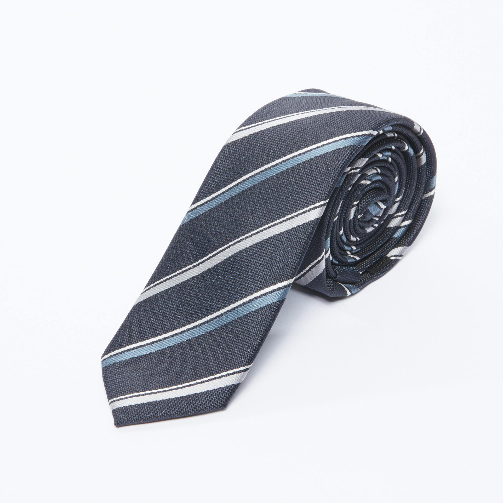 Striped Tie with Keeper Loop-men-tiesandcufflinks-pocketsquares-image-1