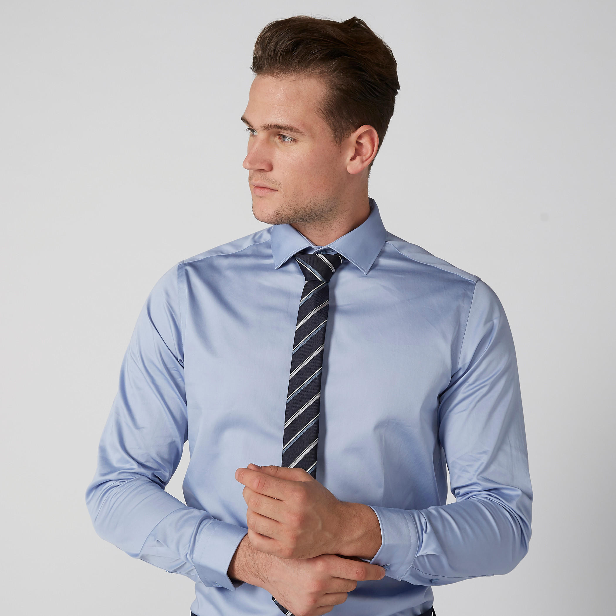 Striped Tie with Keeper Loop-men-tiesandcufflinks-pocketsquares-image-2