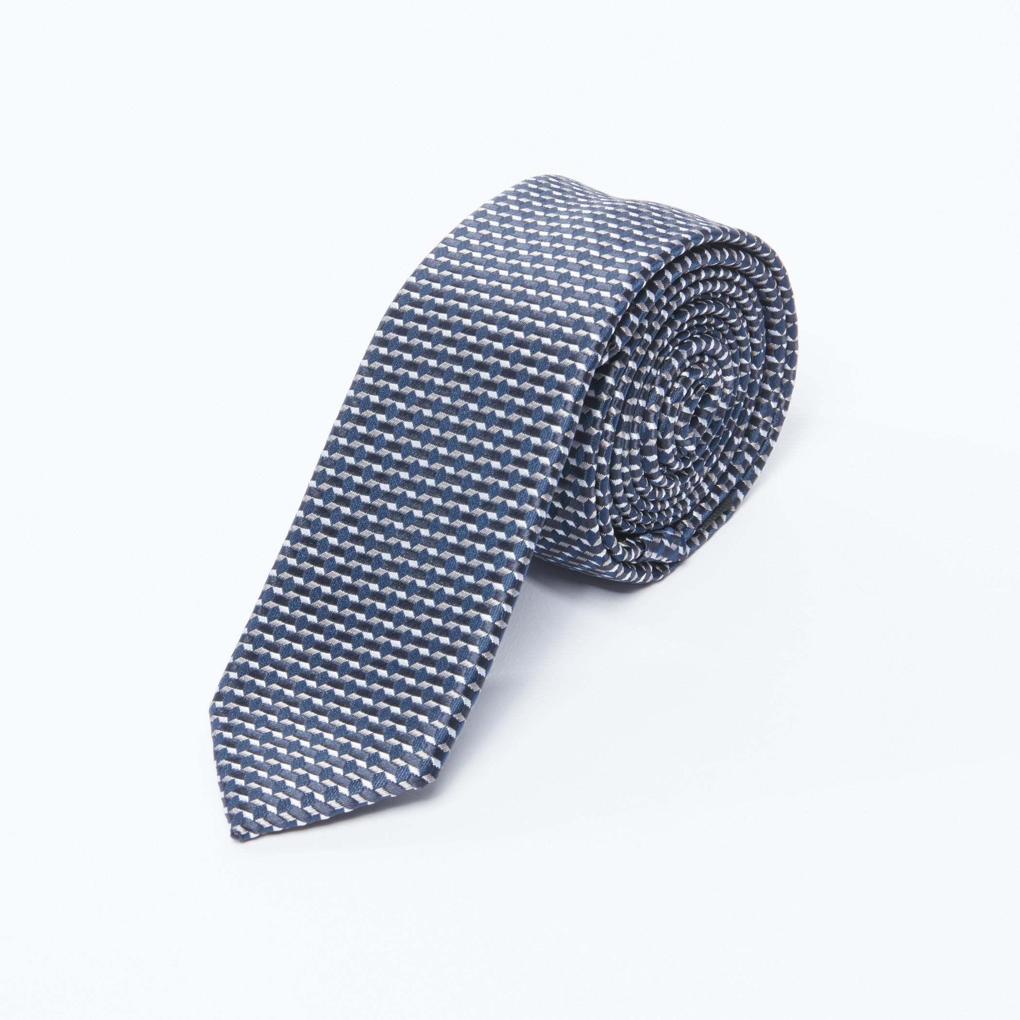 Textured Tie with Keeper Loop-men-tiesandcufflinks-pocketsquares-image-1