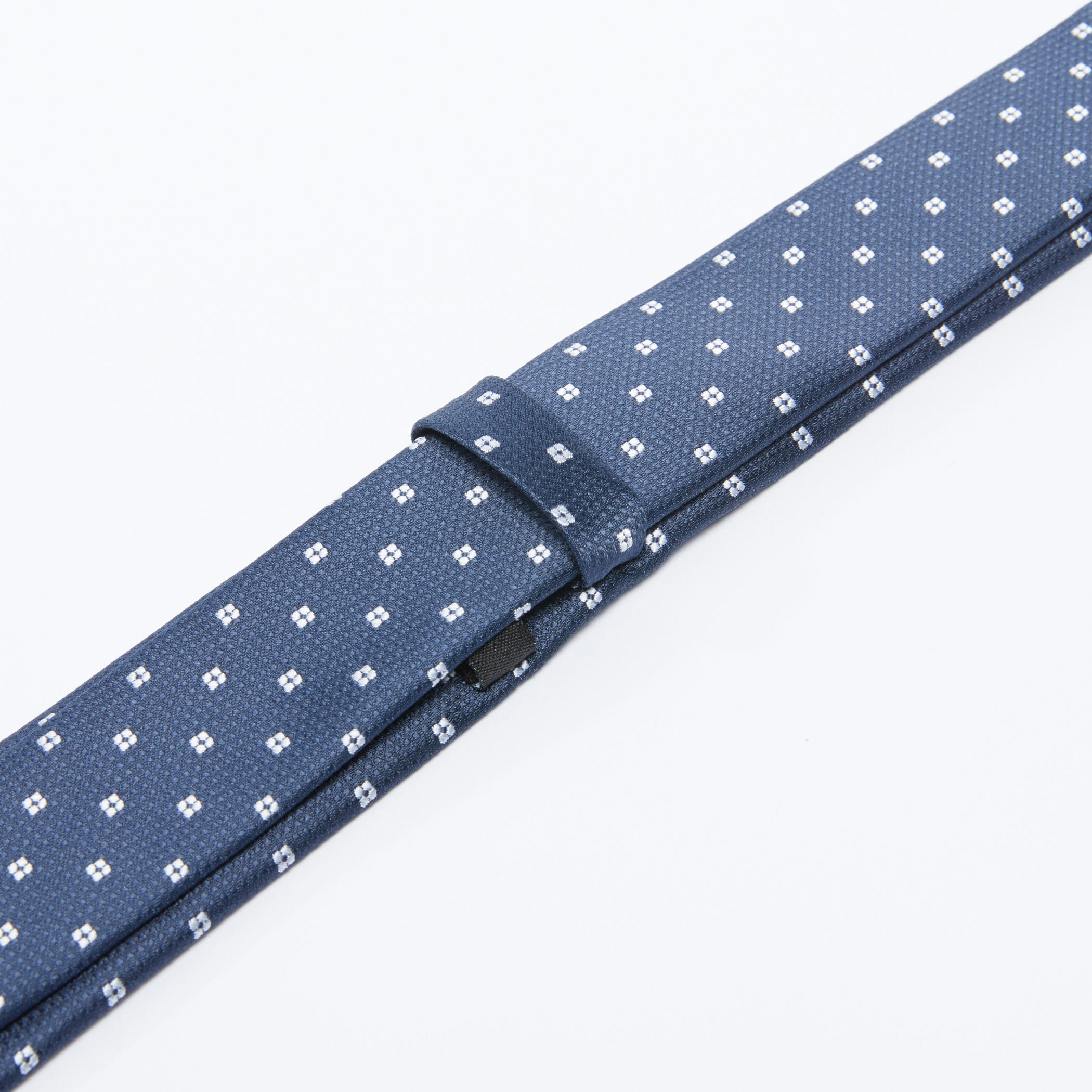 Textured Regular Tie with Keeper Loop-men-tiesandcufflinks-pocketsquares-image-3
