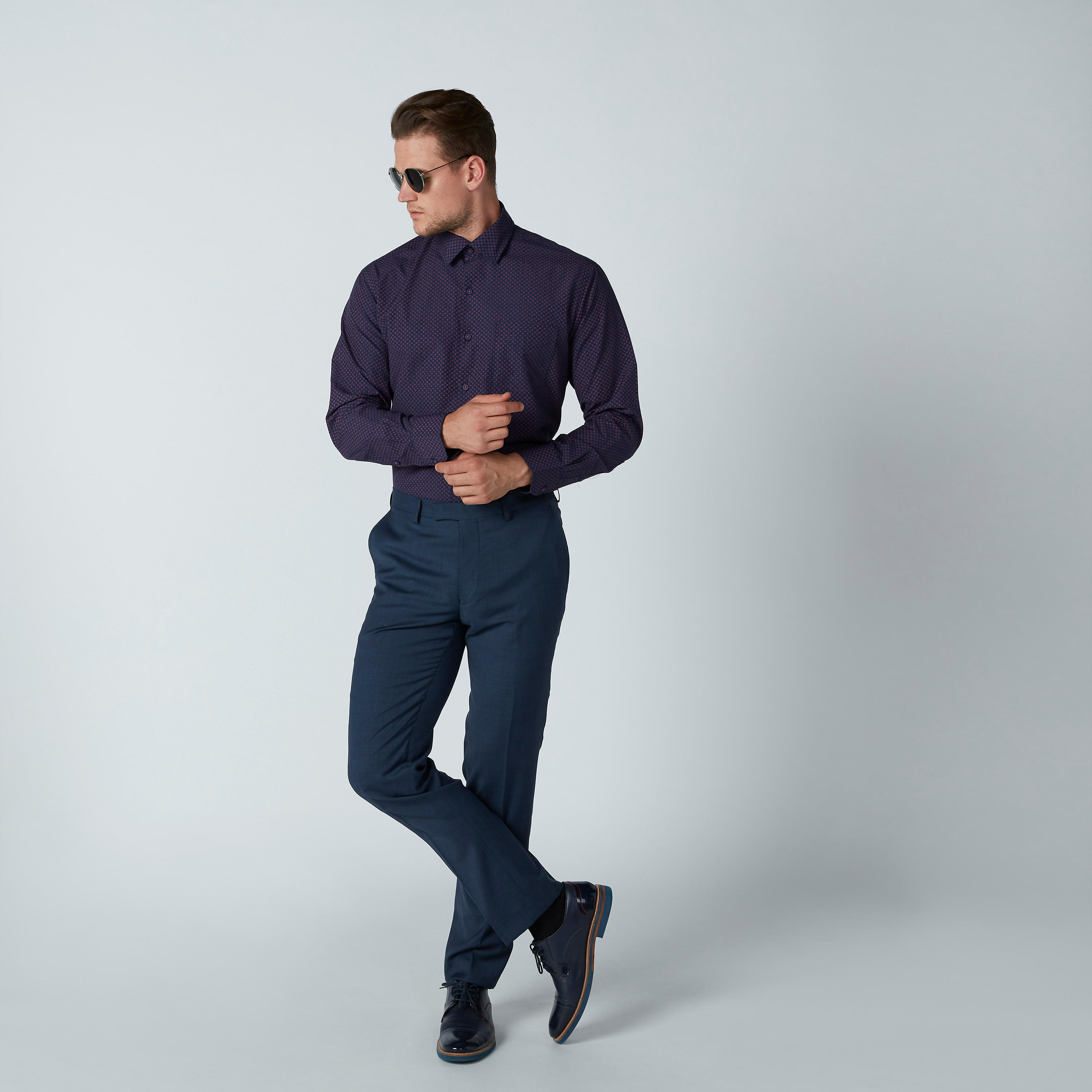 قميص رسمي سهل الكي بأكمام طويلة وطبعات-men-clothing-shirts-image-2