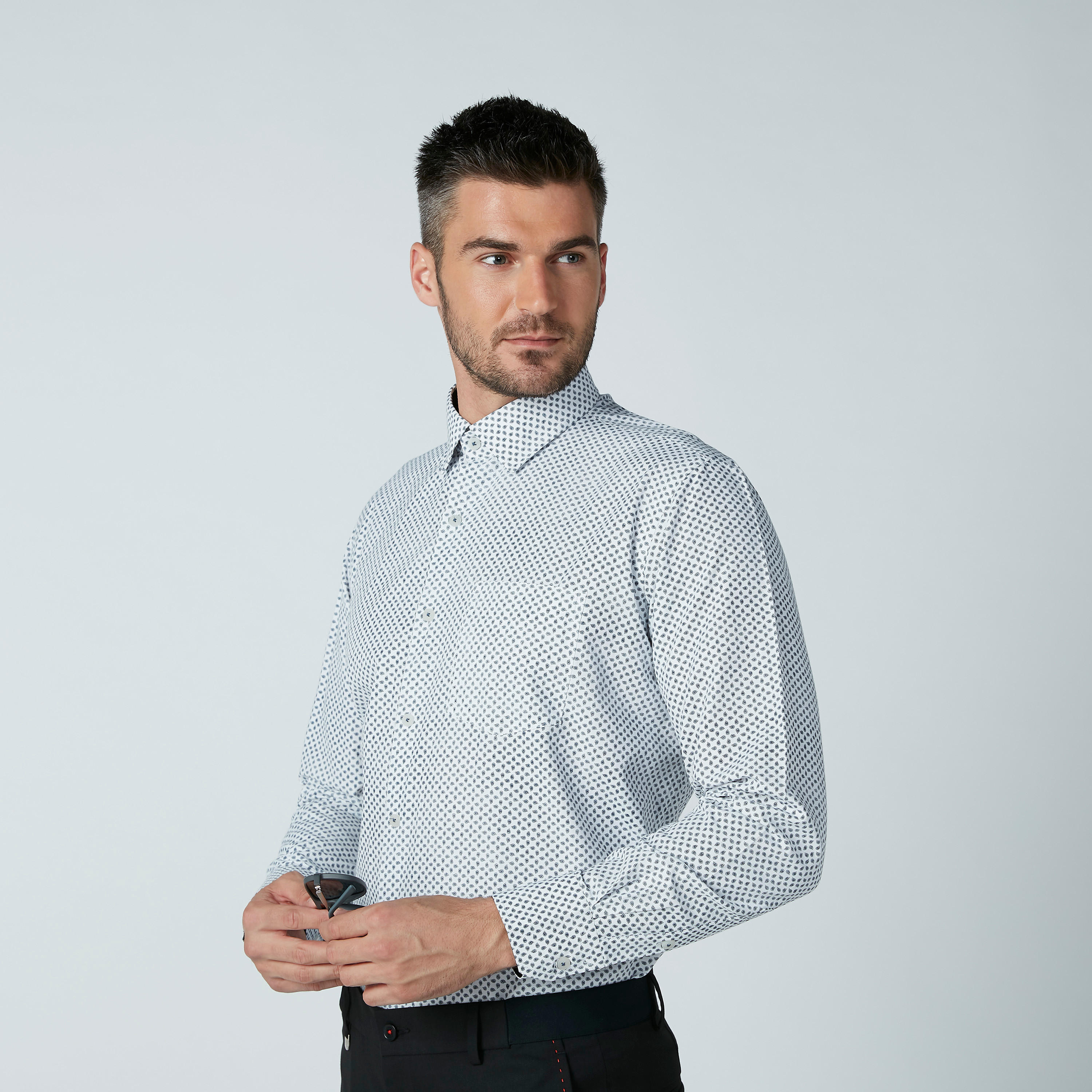 قميص سهل الكي بأكمام طويلة وطبعات-men-clothing-shirts-image-3