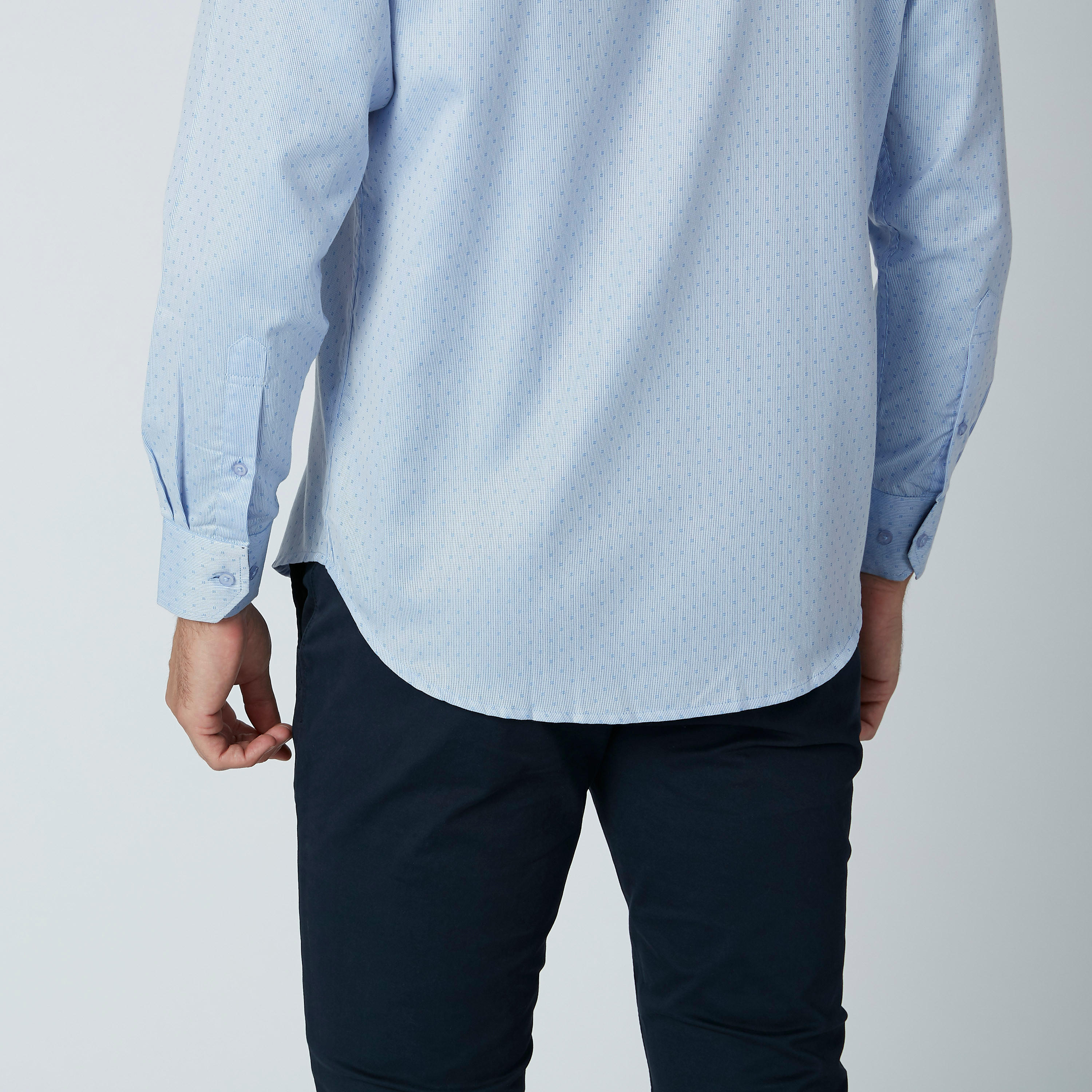قميص رسمي سهل الكي بأكمام طويلة وجيب على الصدر-men-clothing-shirts-image-4