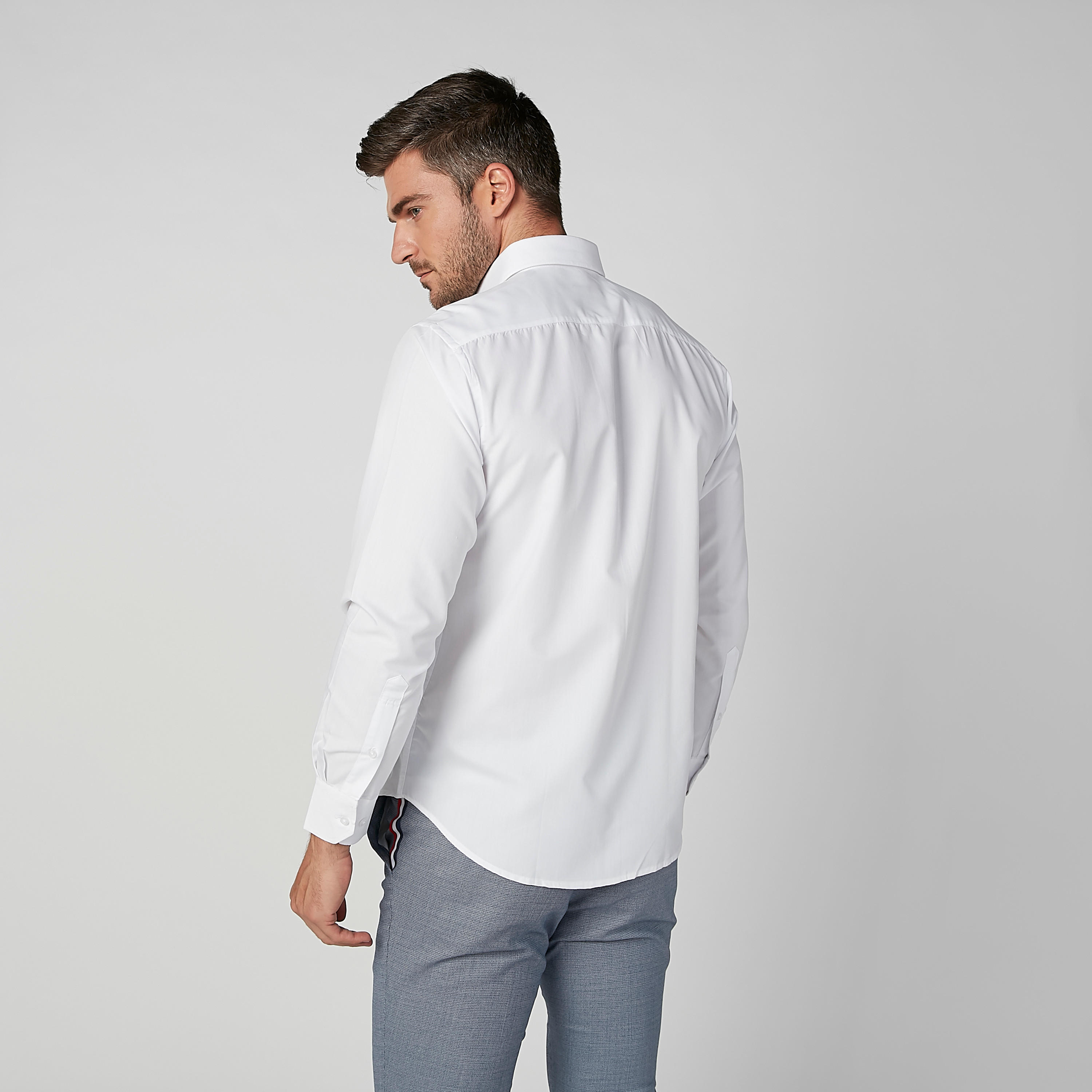 قميص سادة سهل الكي بياقة عادية وأكمام طويلة-men-clothing-shirts-image-4