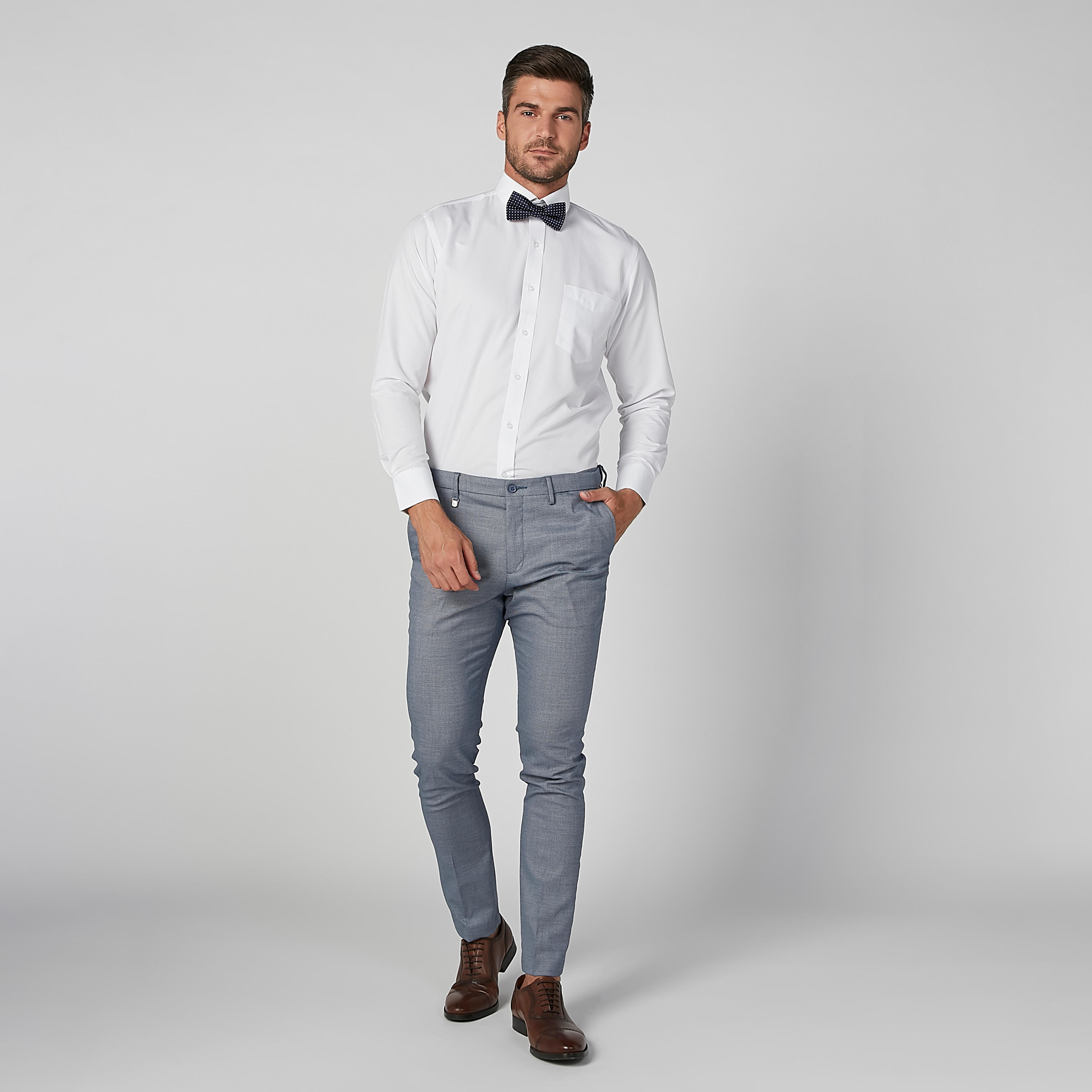 قميص سادة سهل الكي بياقة عادية وأكمام طويلة-men-clothing-shirts-image-5