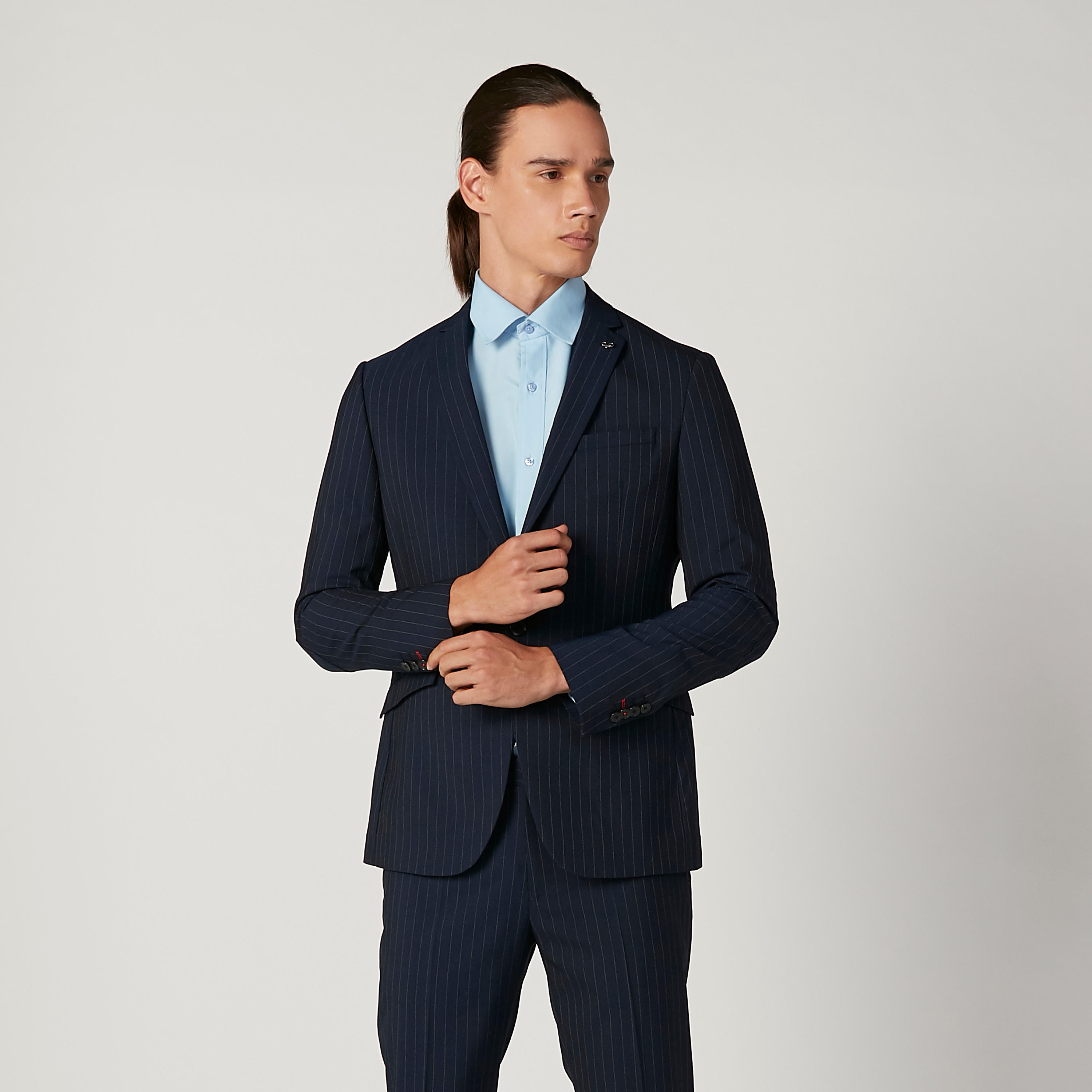 Easy Iron Solid Formal Shirt with Long Sleeves and Chest Pocket-men-clothing-shirts-image-2