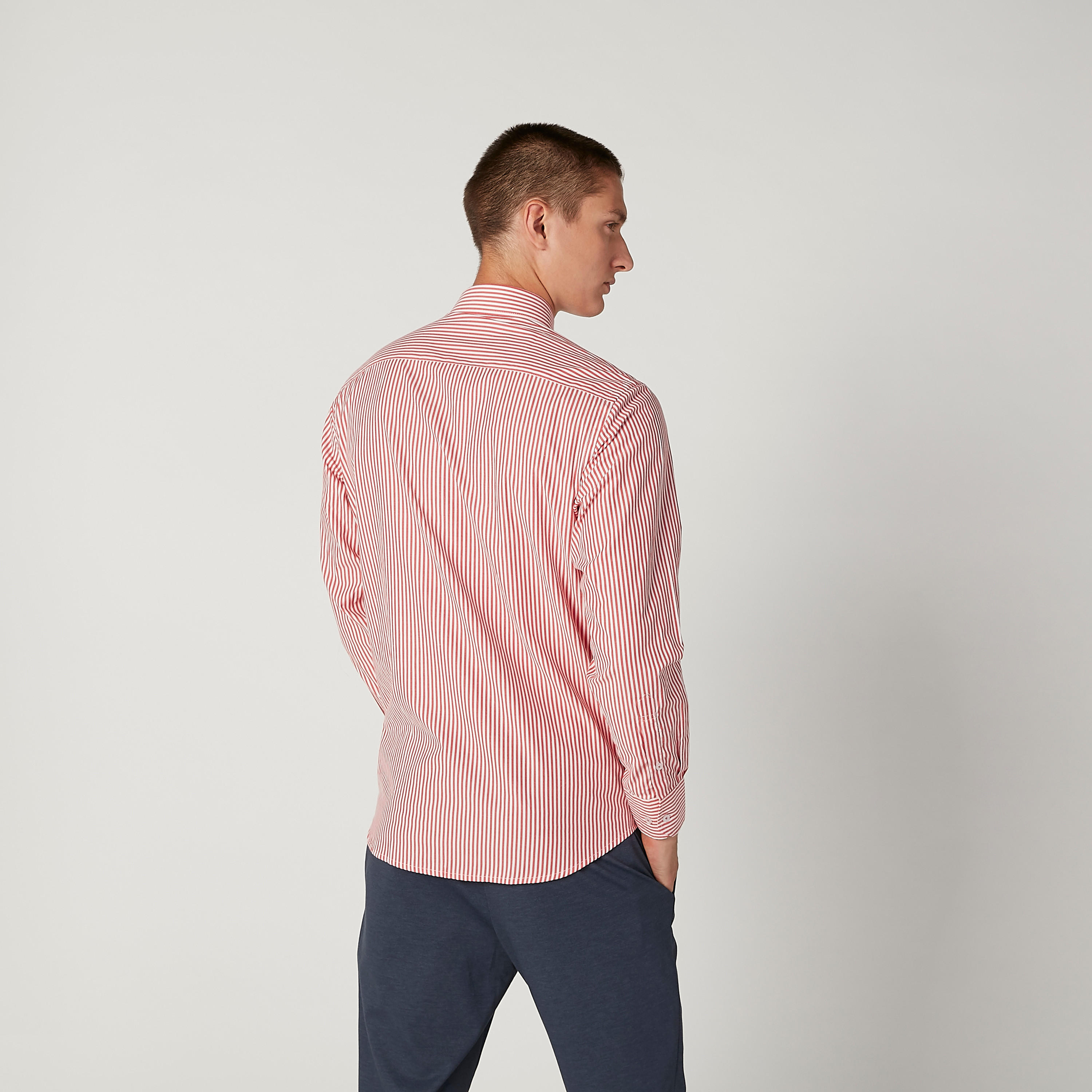قميص مخطط بياقة عاديّة وأكمام طويلة-men-clothing-shirts-image-4
