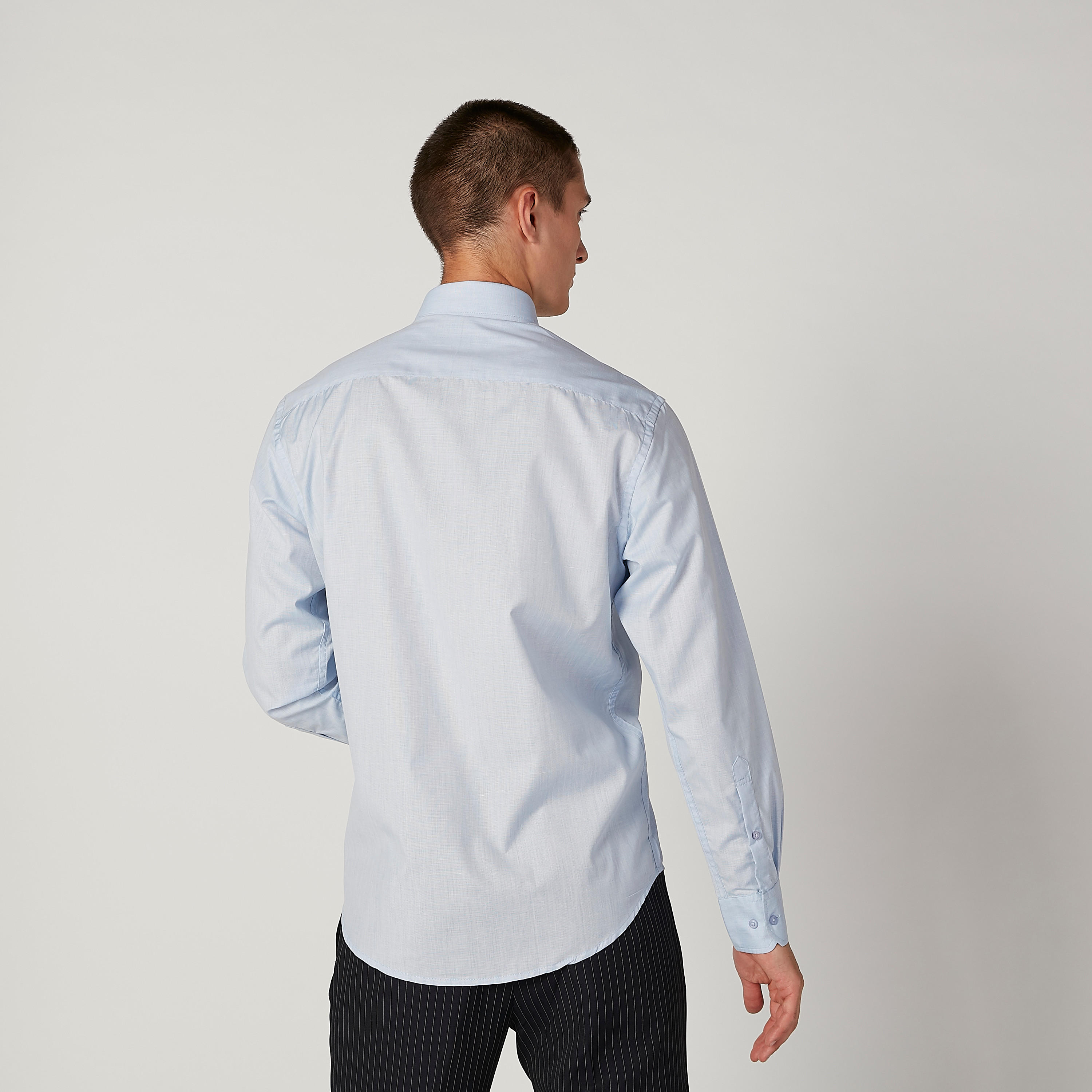 Easy Iron Solid Formal Shirt with Spread Collar and Long Sleeves-men-clothing-shirts-image-4