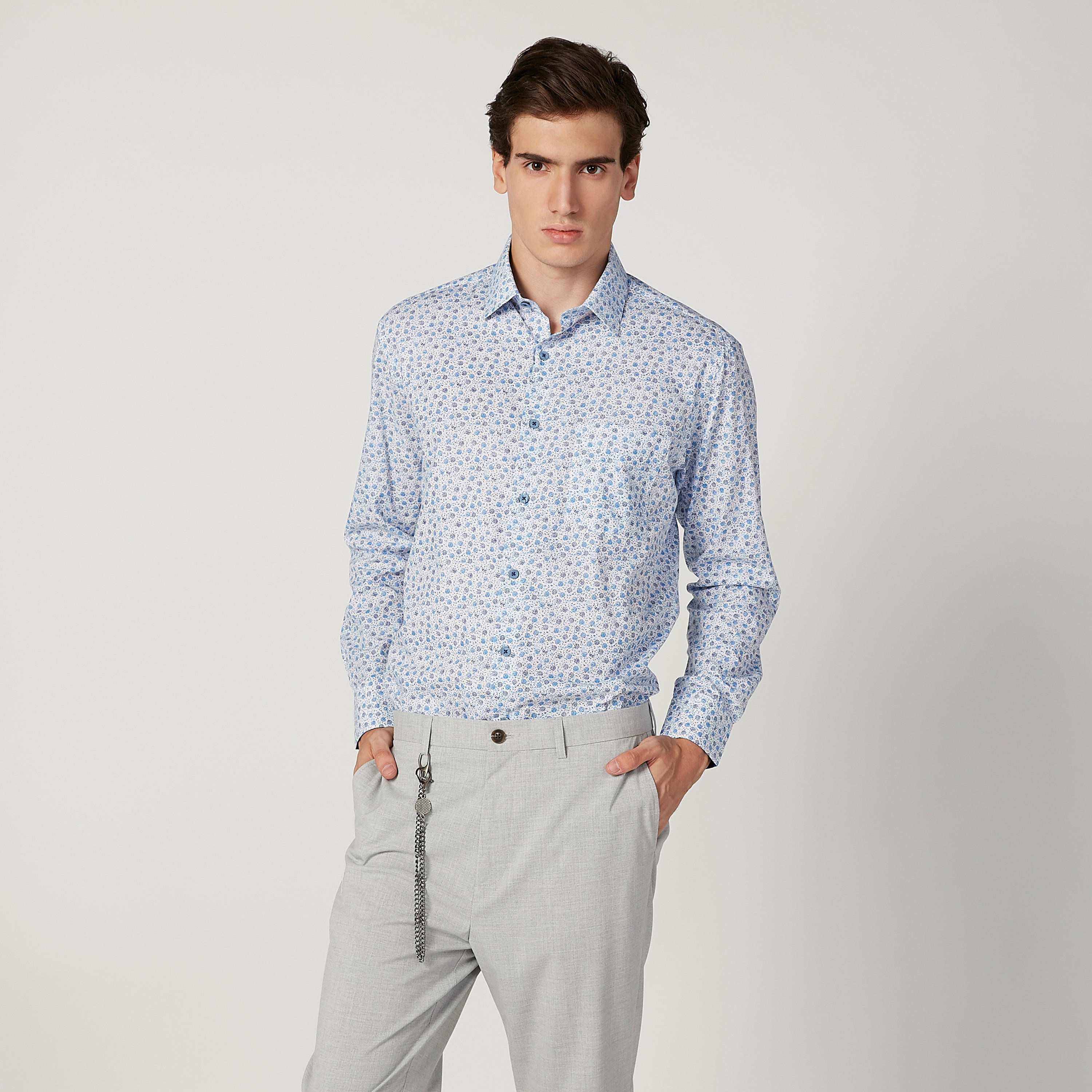 قميص سهل الكي بياقة عادية وأكمام طويلة وطبعات-men-clothing-shirts-image-2