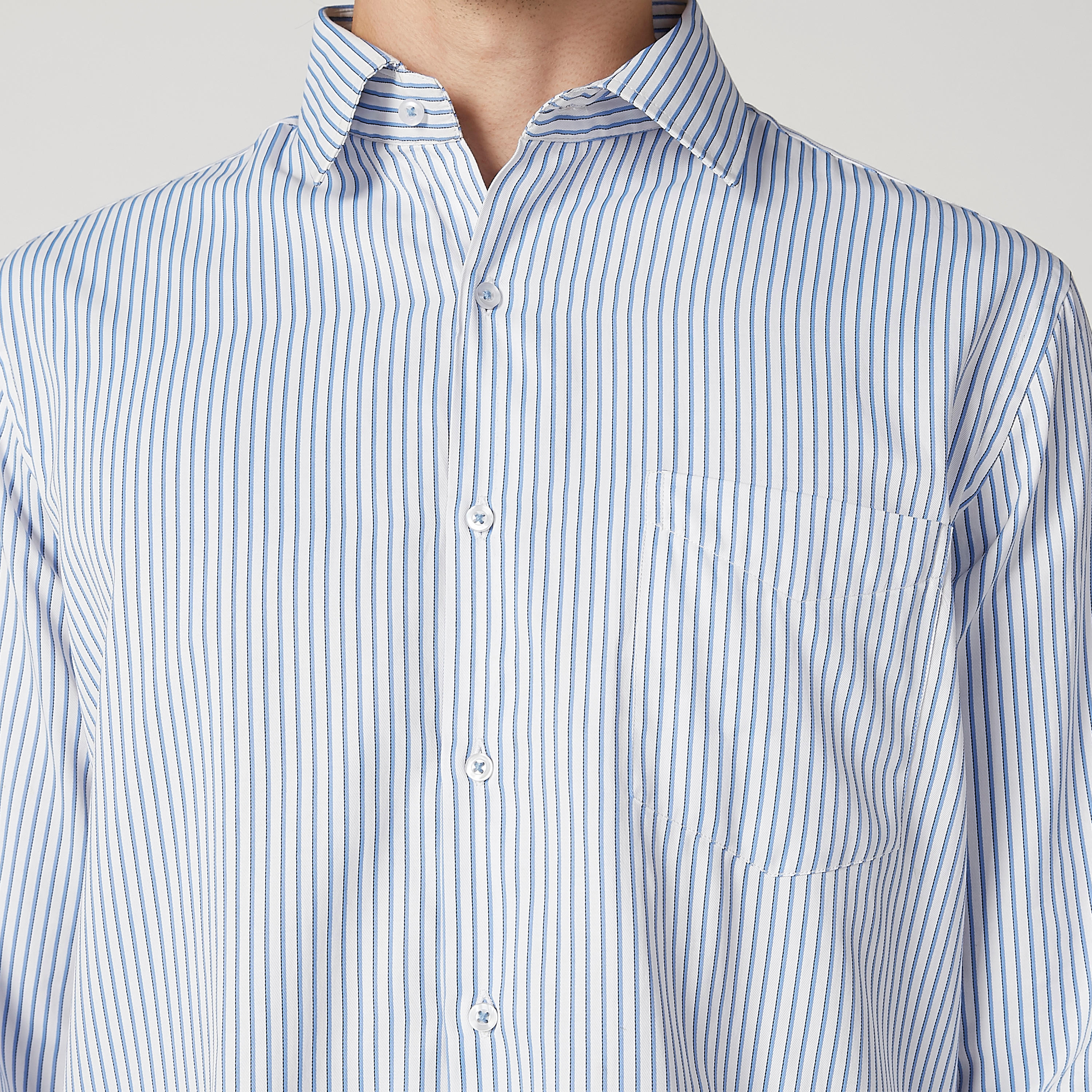 قميص مخطط سهل الكي بياقة عادية وأكمام طويلة-men-clothing-shirts-image-3