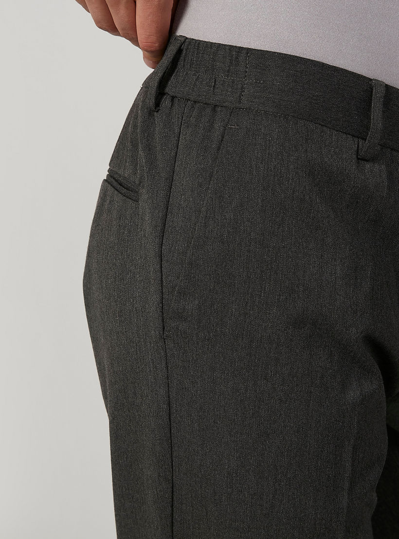 بنطلون سليم سادة بحلقات حزام وجيوب-men-clothing-bottoms-trousersandchinos-trousers-image-6