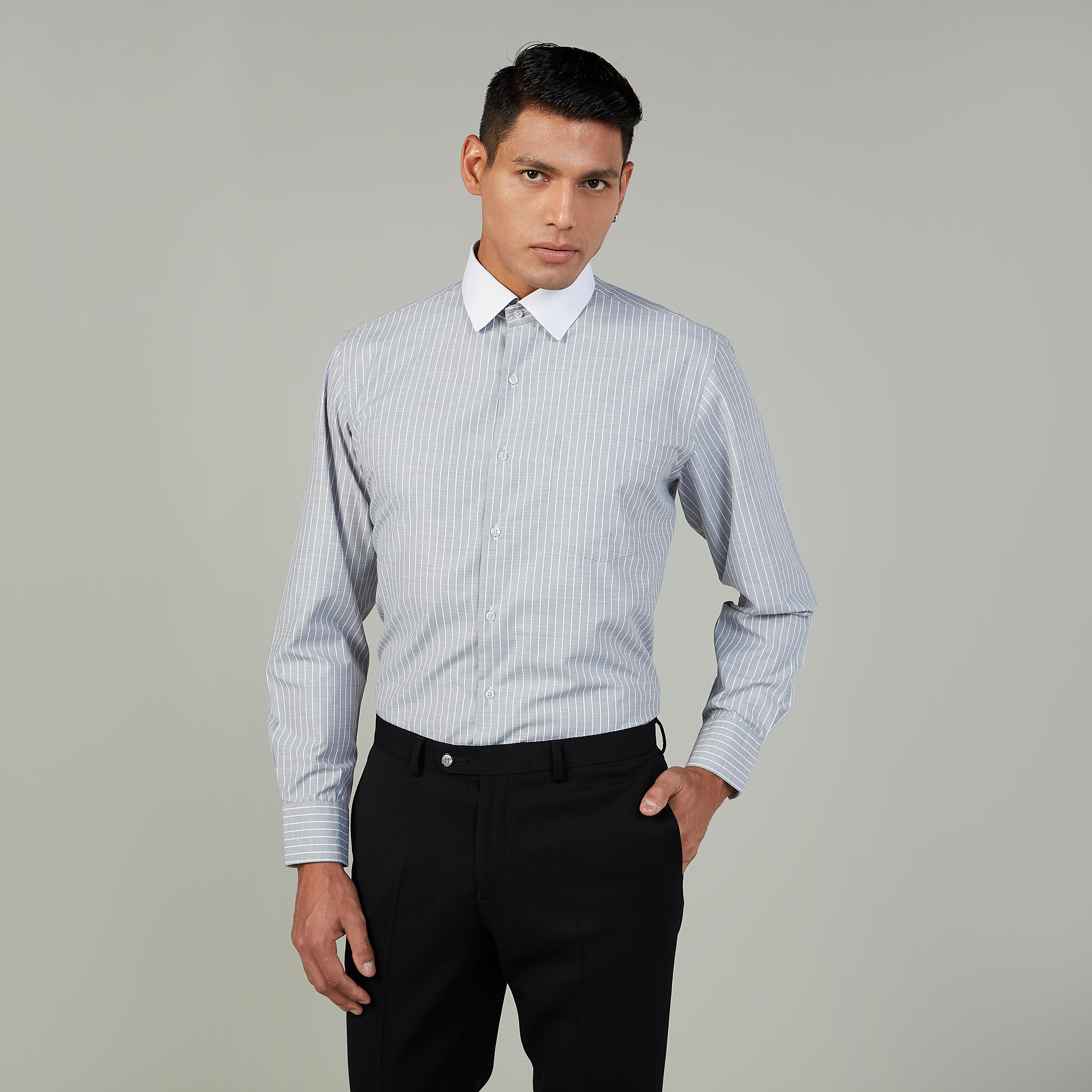 قميص مخطط بياقة عاديّة وأكمام طويلة-men-clothing-shirts-image-5