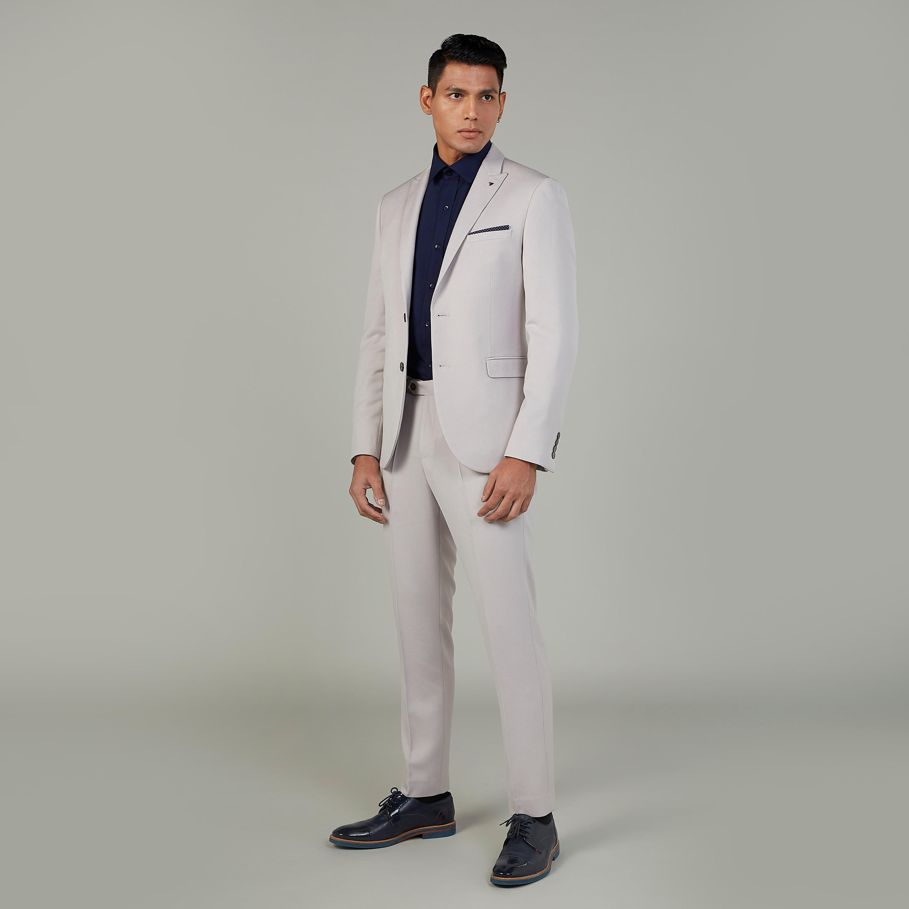 Easy Iron Solid Formal Shirt with Spread Collar and Long Sleeves-men-clothing-shirts-image-2