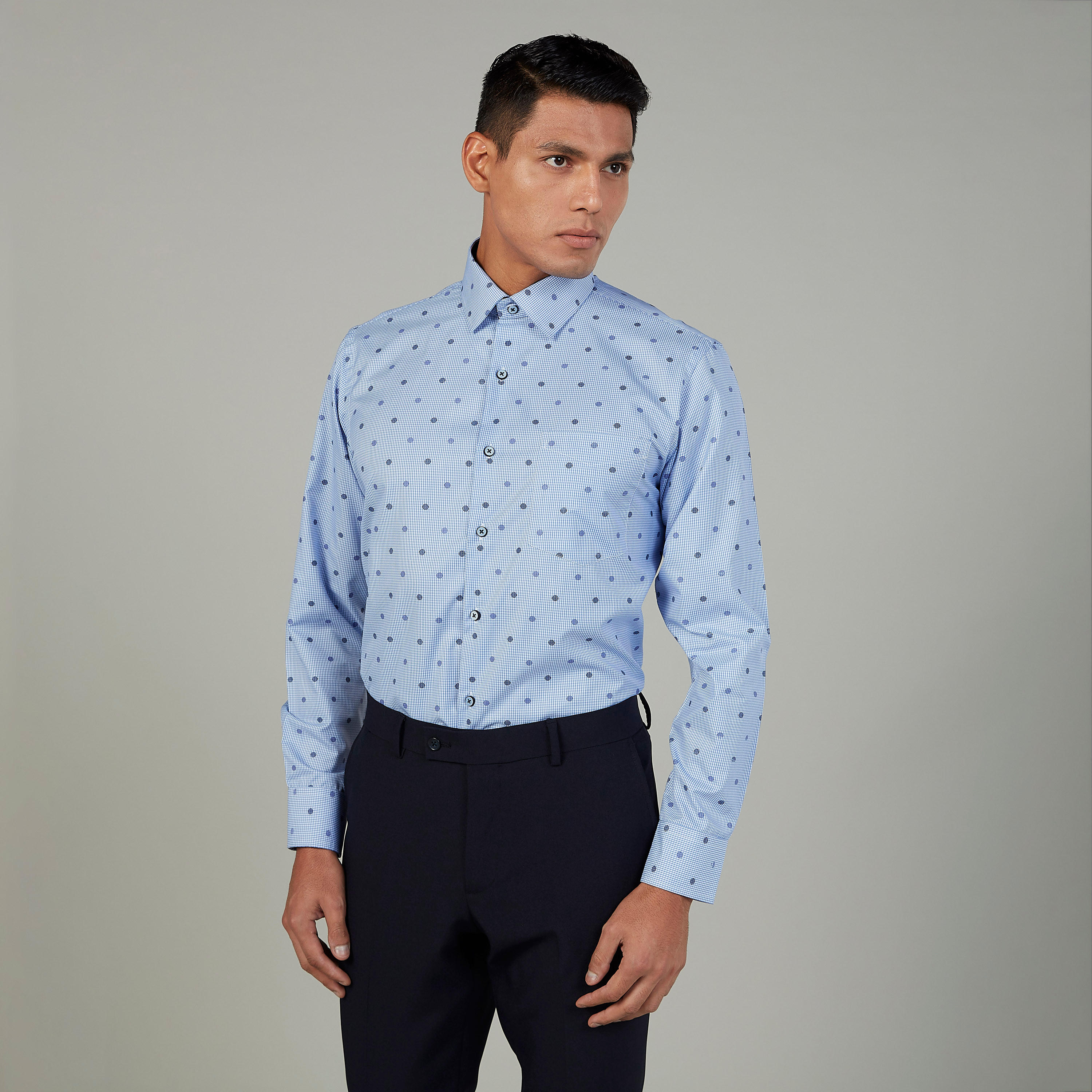 قميص رسمي بياقة عاديّة وأكمام طويلة وطبعات-men-clothing-shirts-image-1